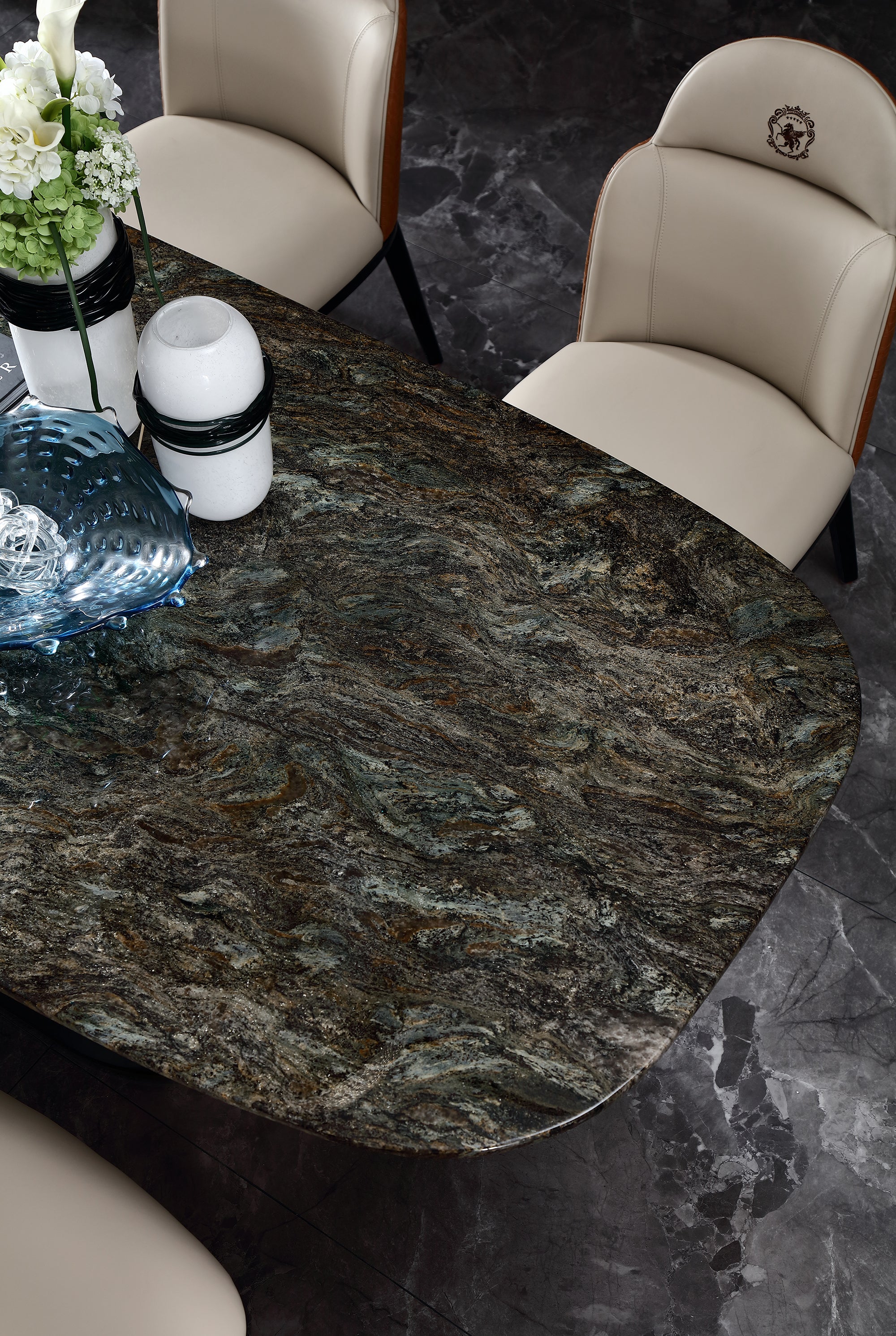 ADILIVE Marble Top Dining Table