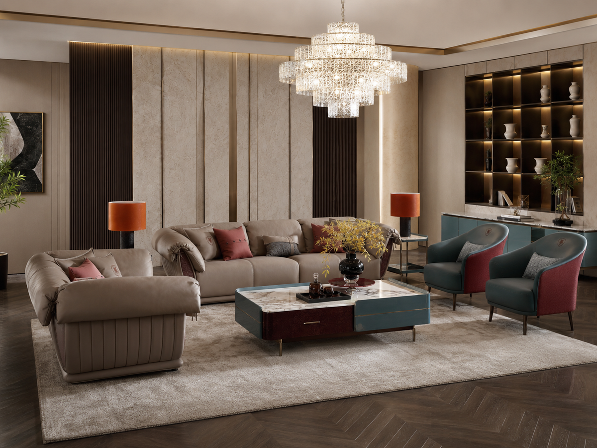 FFONCHI Marble Top Coffee Table