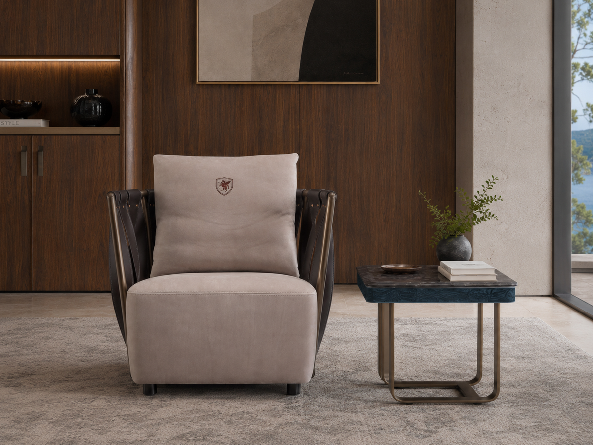 FFONCHI Marble Top Side Table