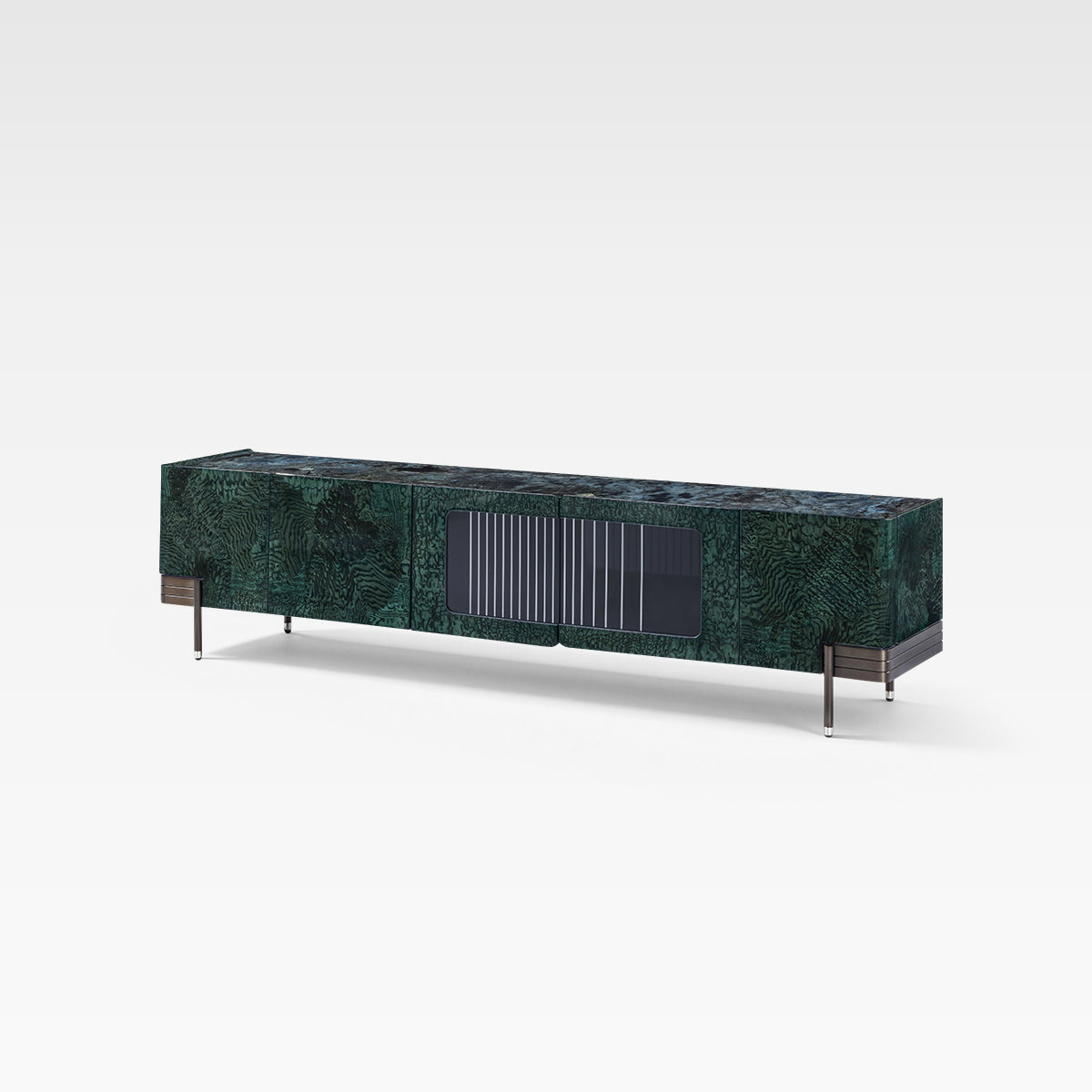 FFONCHI Marble Top Media Console