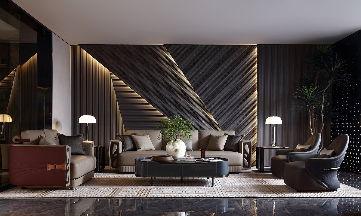 FFONCHI Linear Leather Sofa