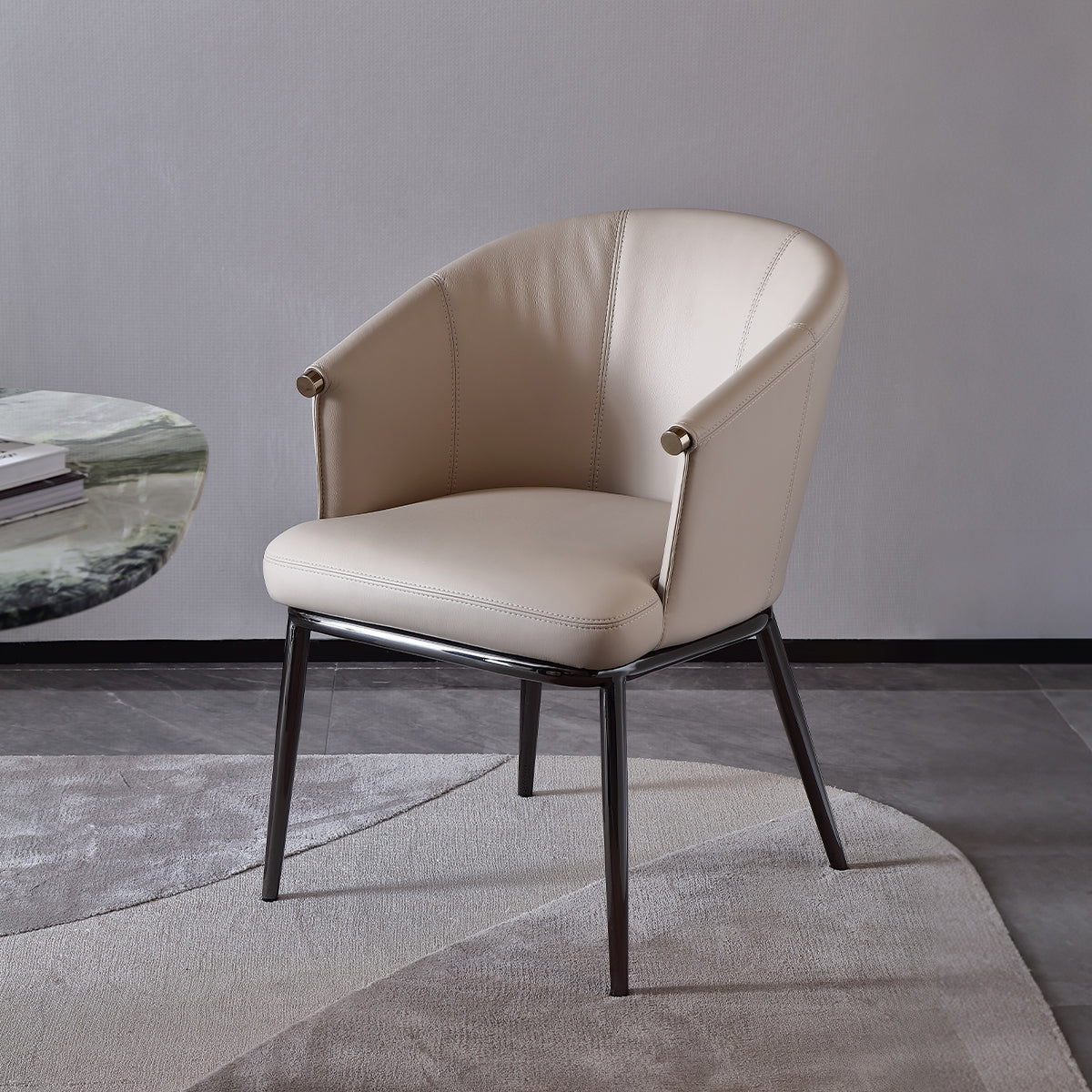 HOTTOP Leather Dining Chair