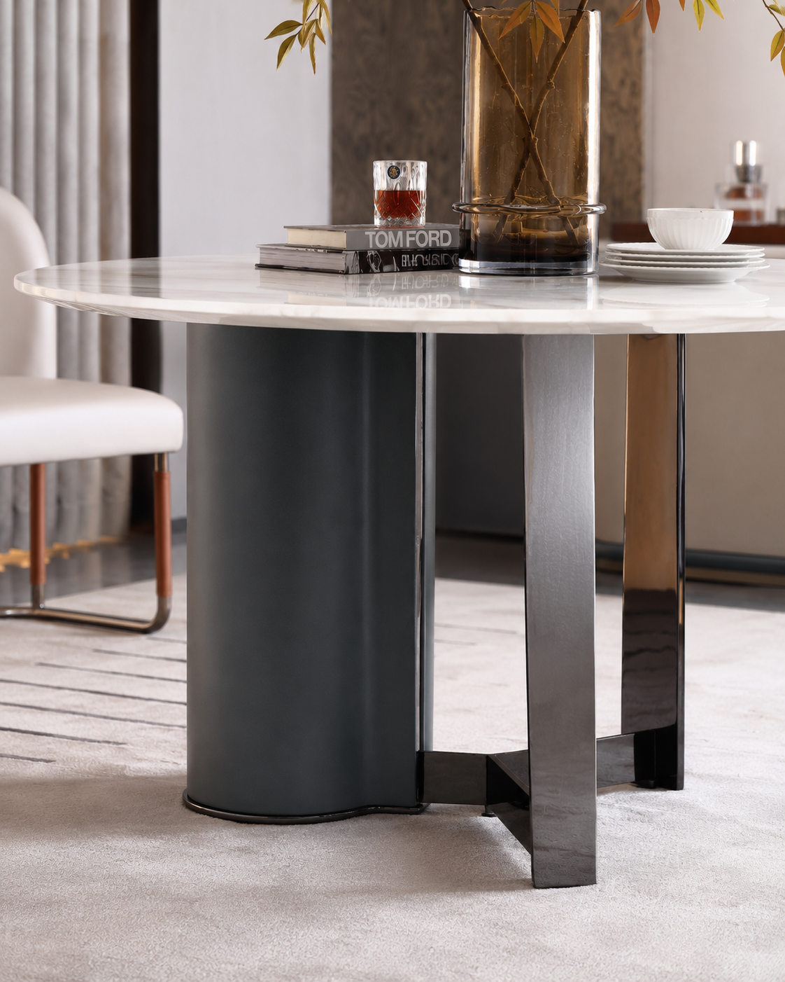 HOTTOP Marble Top Dining Table