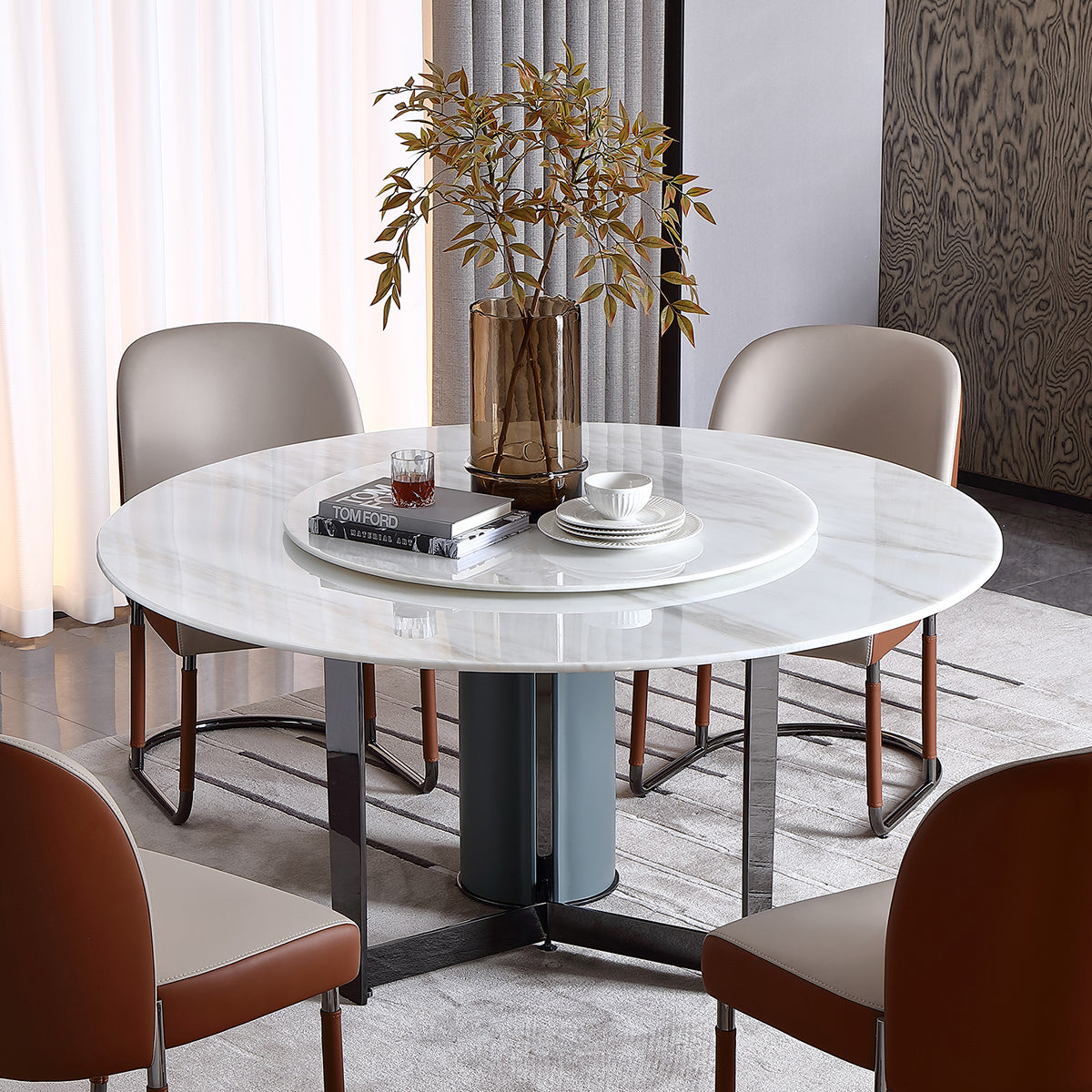 HOTTOP Marble Top Dining Table