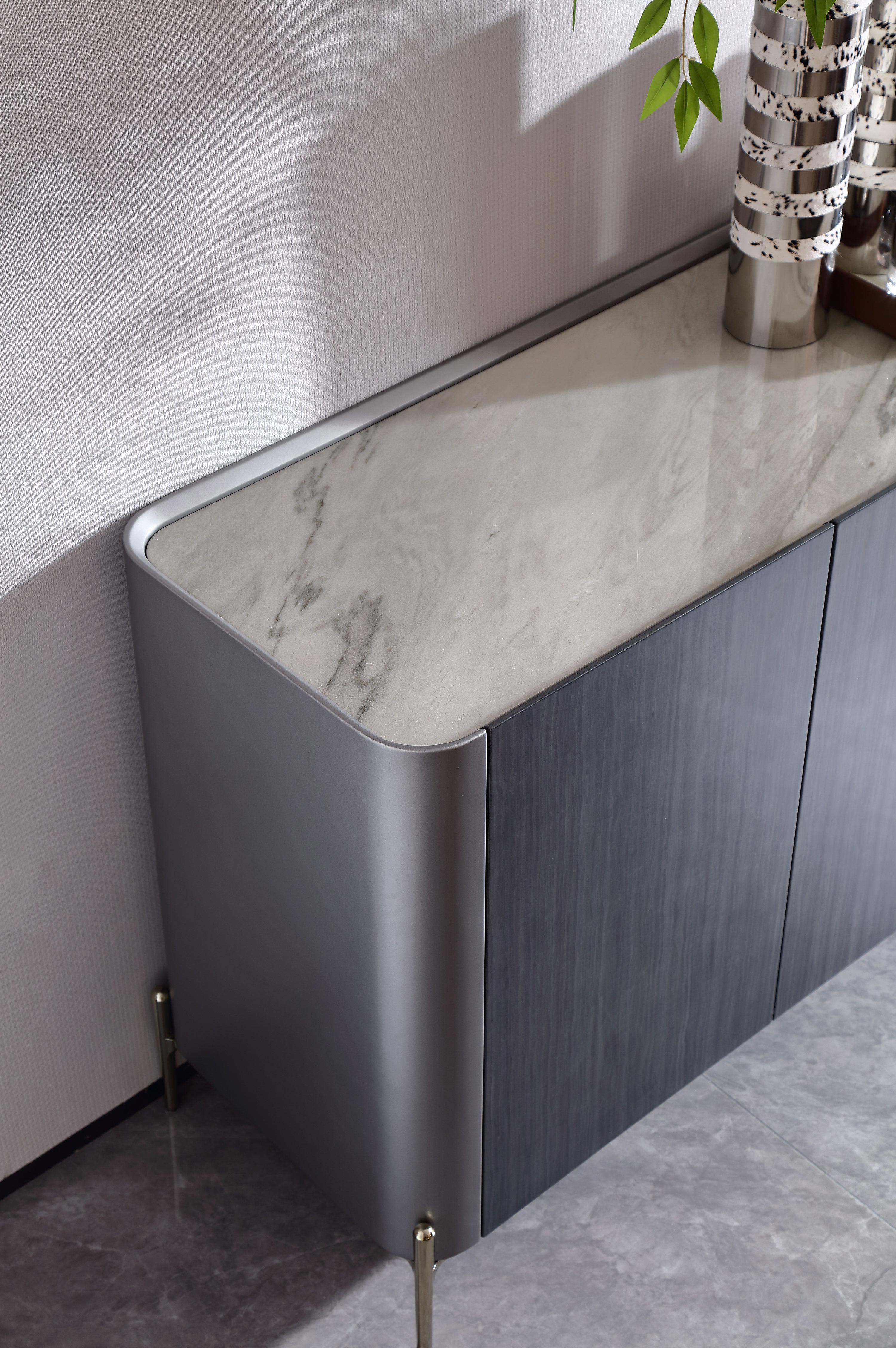 HOTTOP Marble Top Sideboard