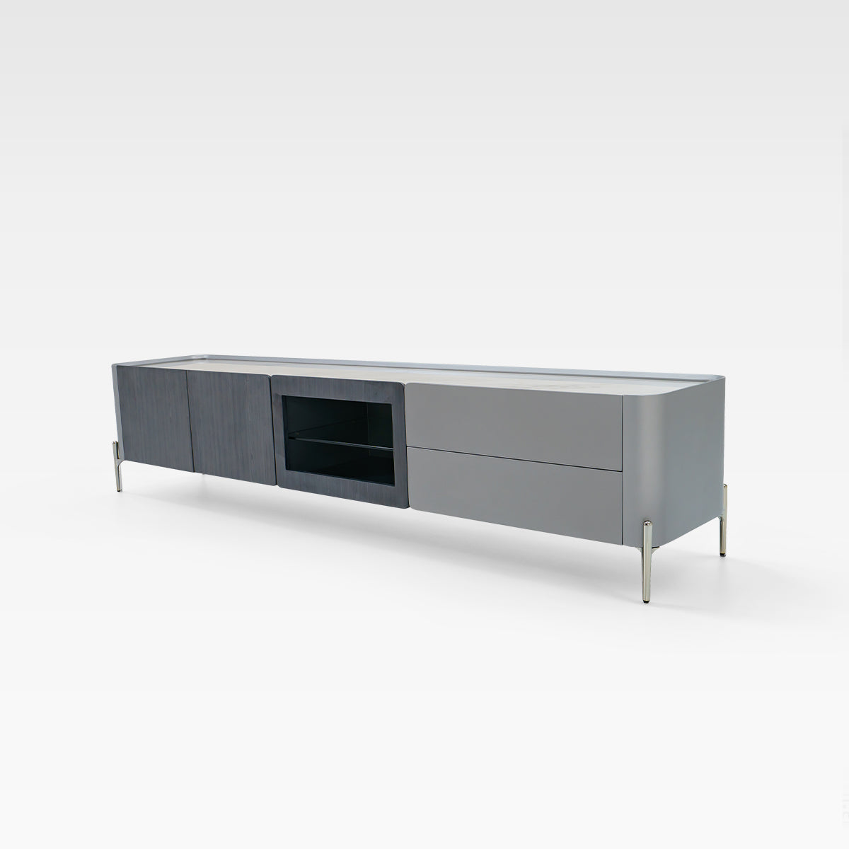 HOTTOP Marble Top Media Console