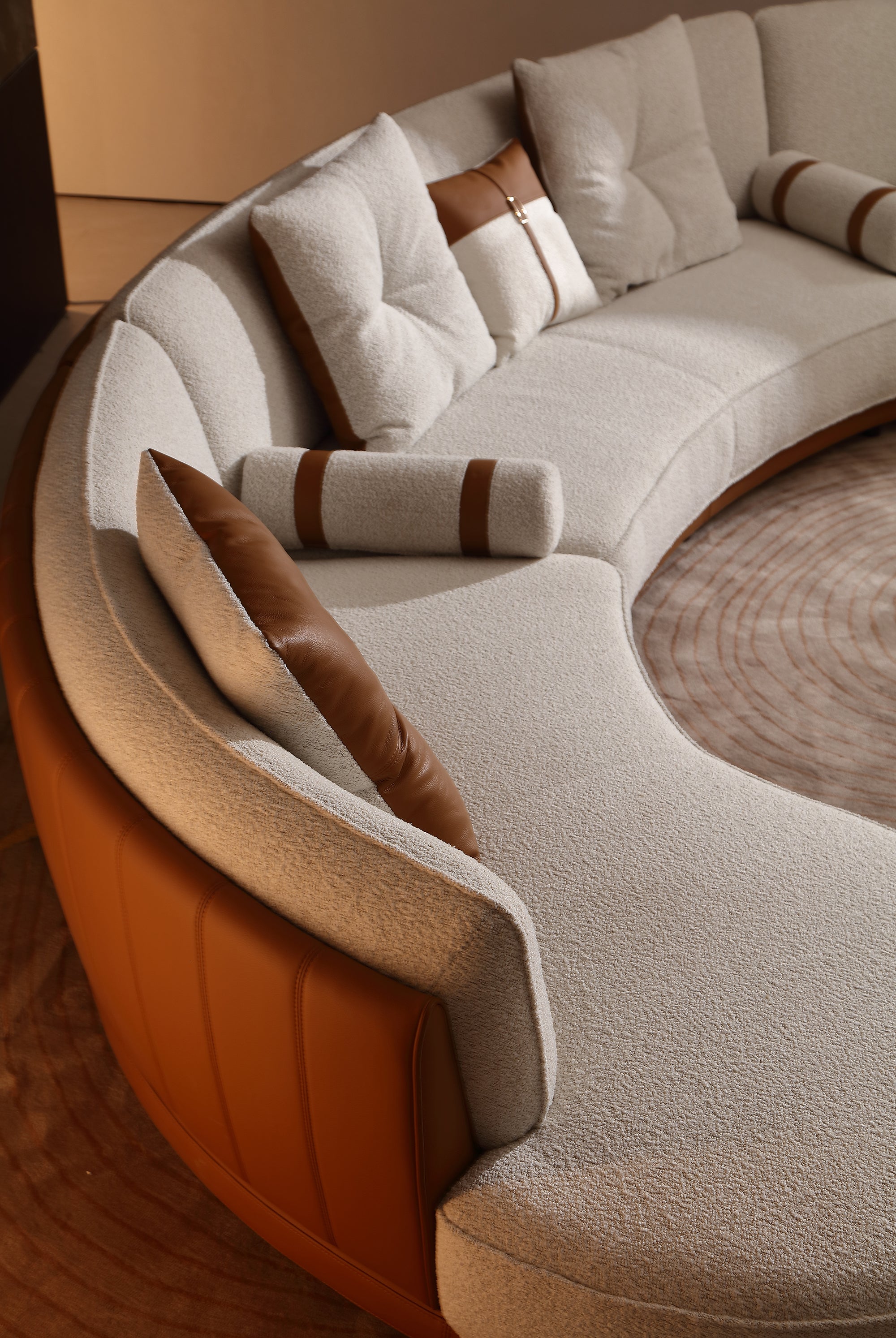 KALMIA Curved Sectional Sofa