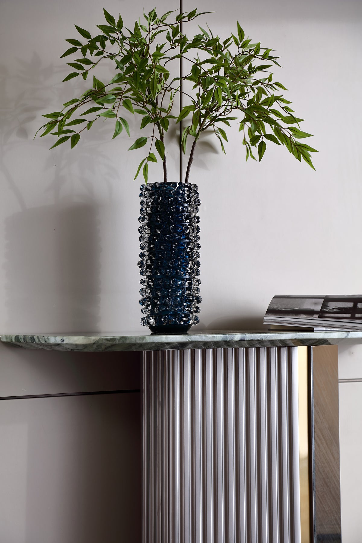 ADILIVE Marble Top Console Table