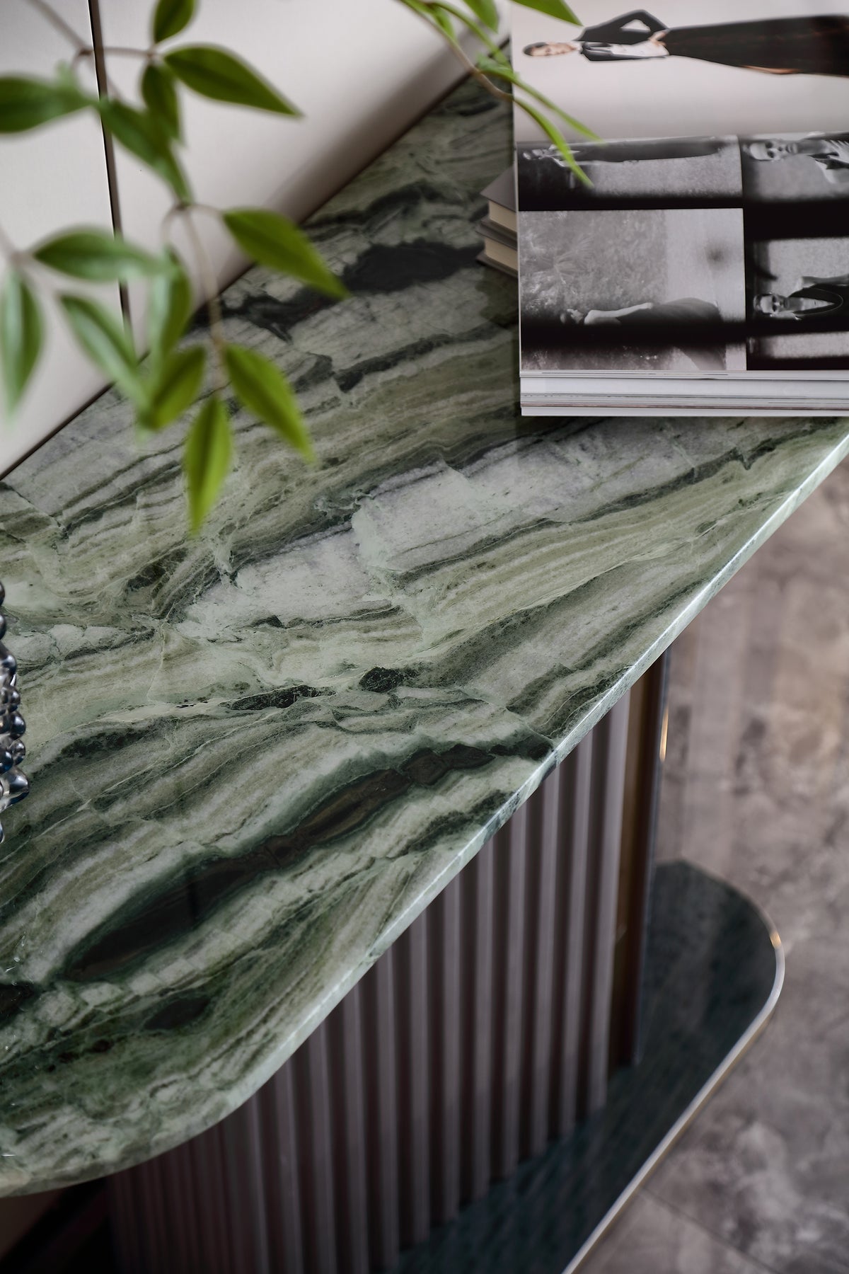 ADILIVE Marble Top Console Table