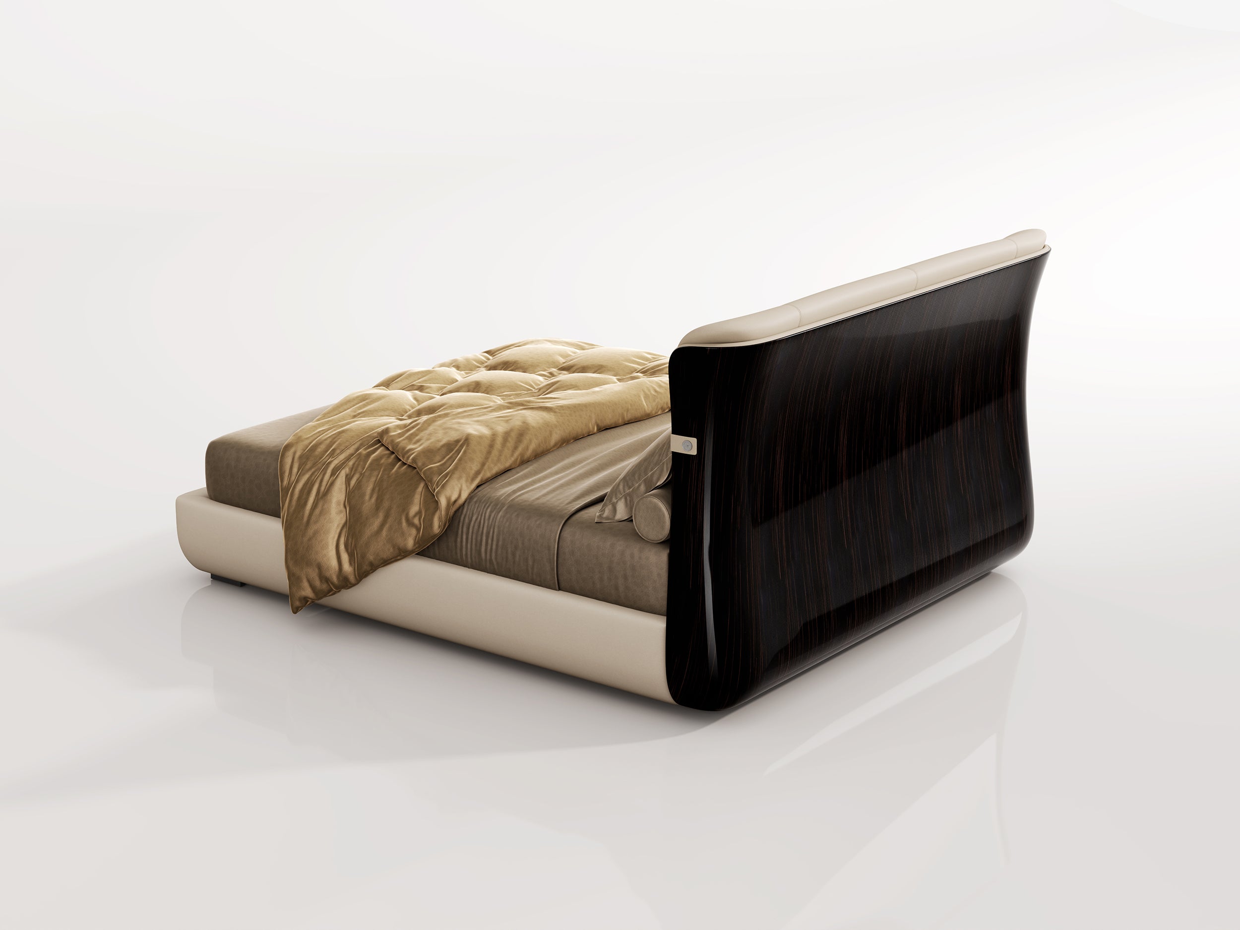 EBONY Leather Upholstered Bed