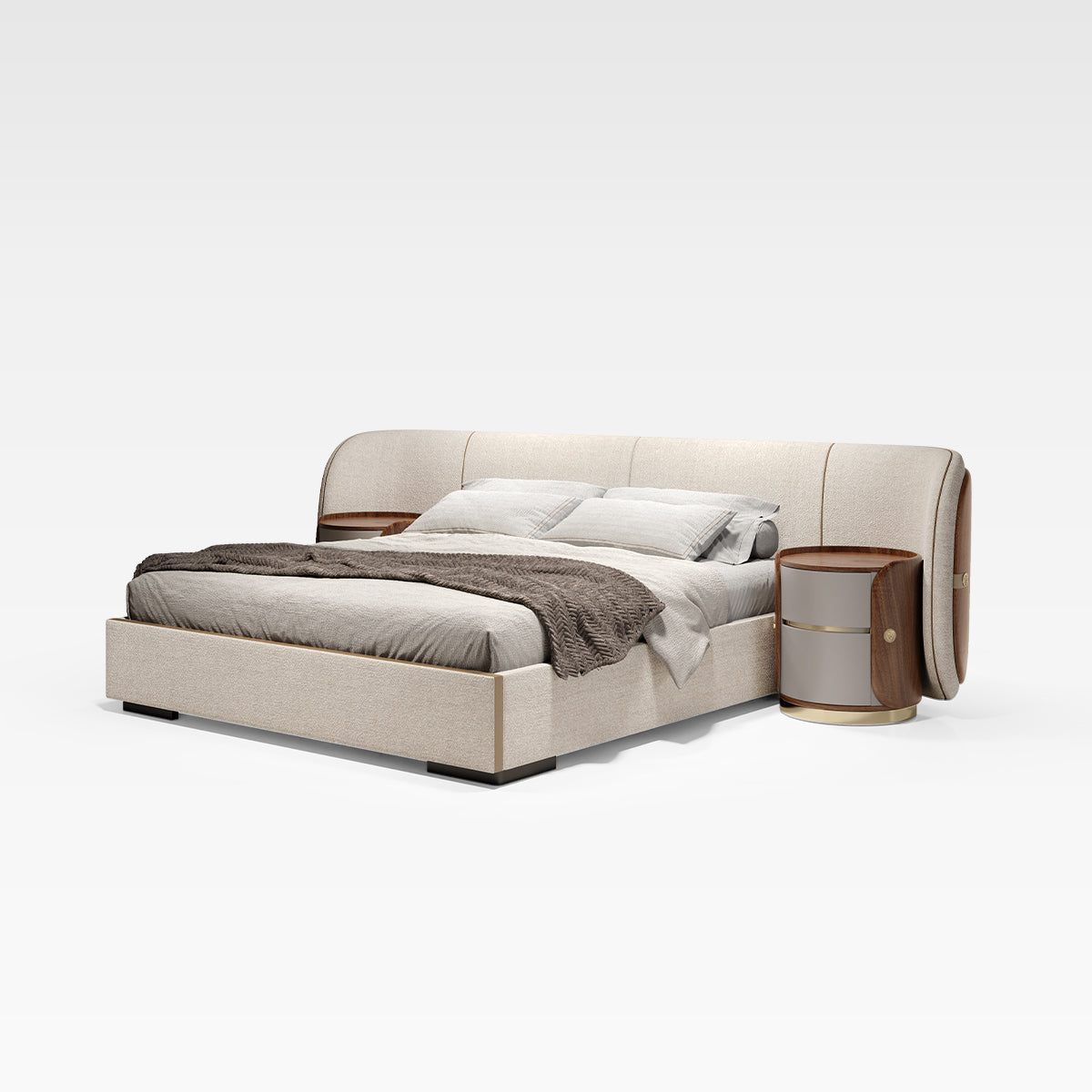 KALMIA Extended Headboard Bed