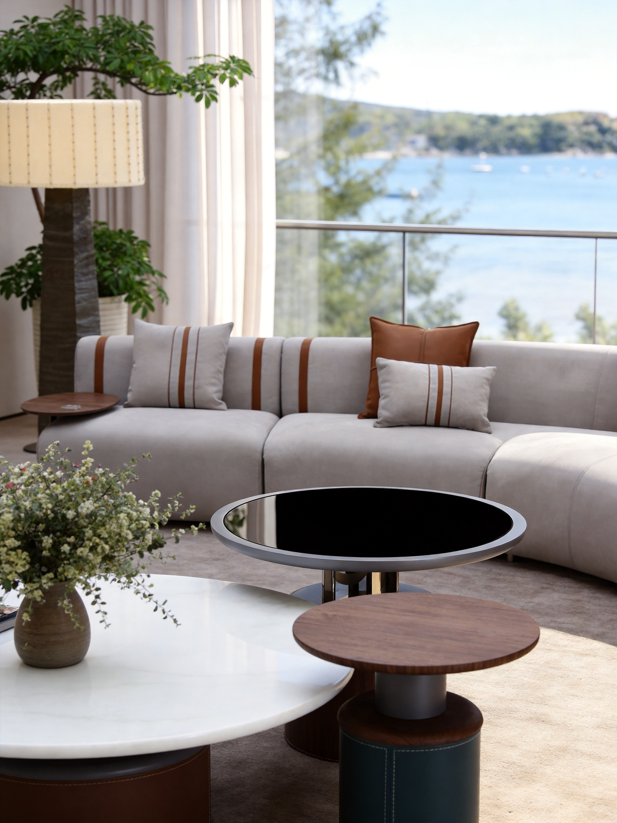 KALMIA Marble Top Coffee Table