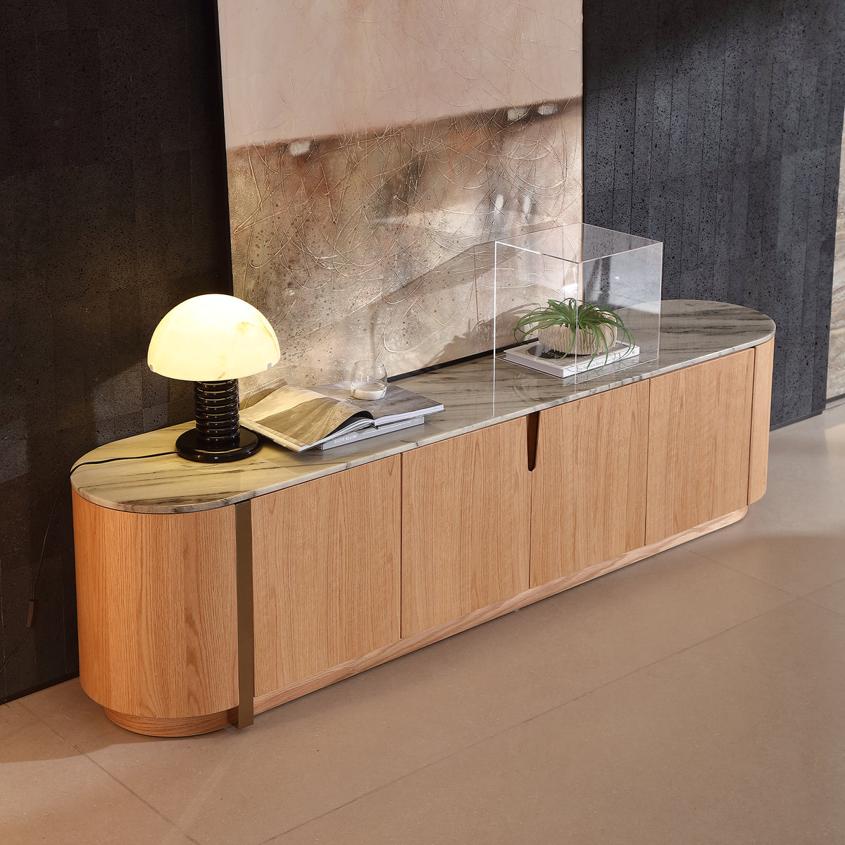 KALMIA Marble Top Media Console