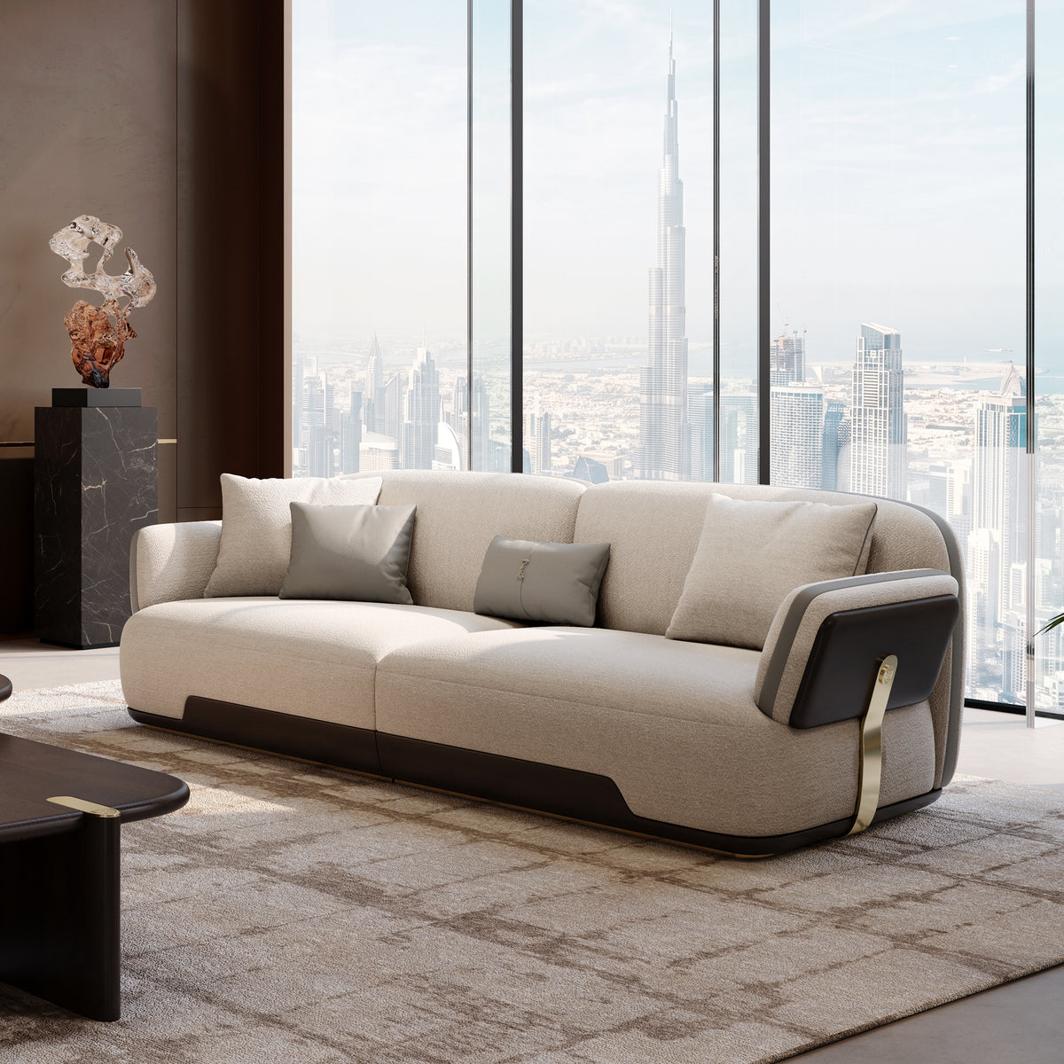 KALMIA Linear Fabric Sofa