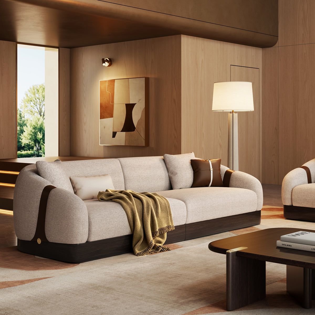 KALMIA Linear Fabric Sofa