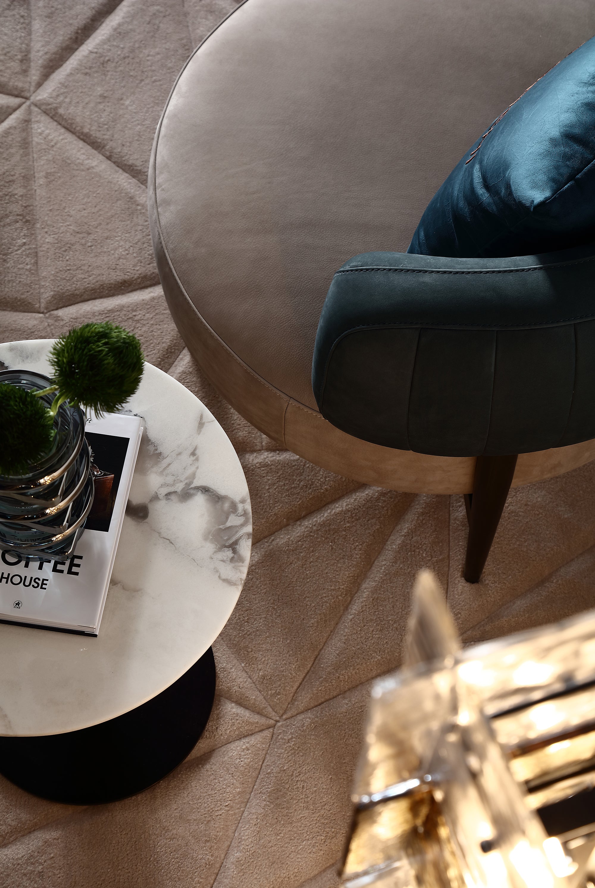 FFONCHI Nubuck Leather Armchair