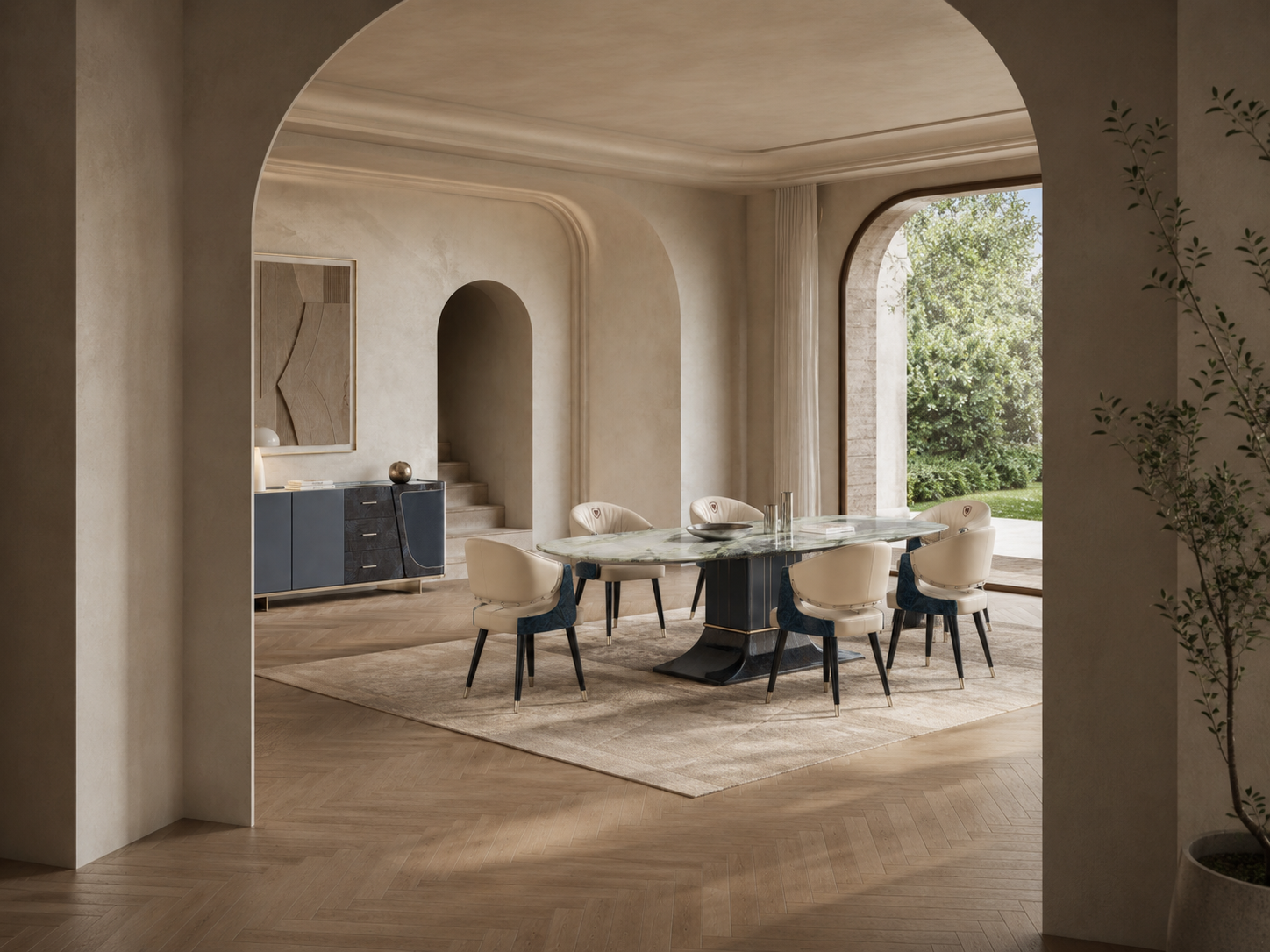 FFONCHI Marble Dining Table