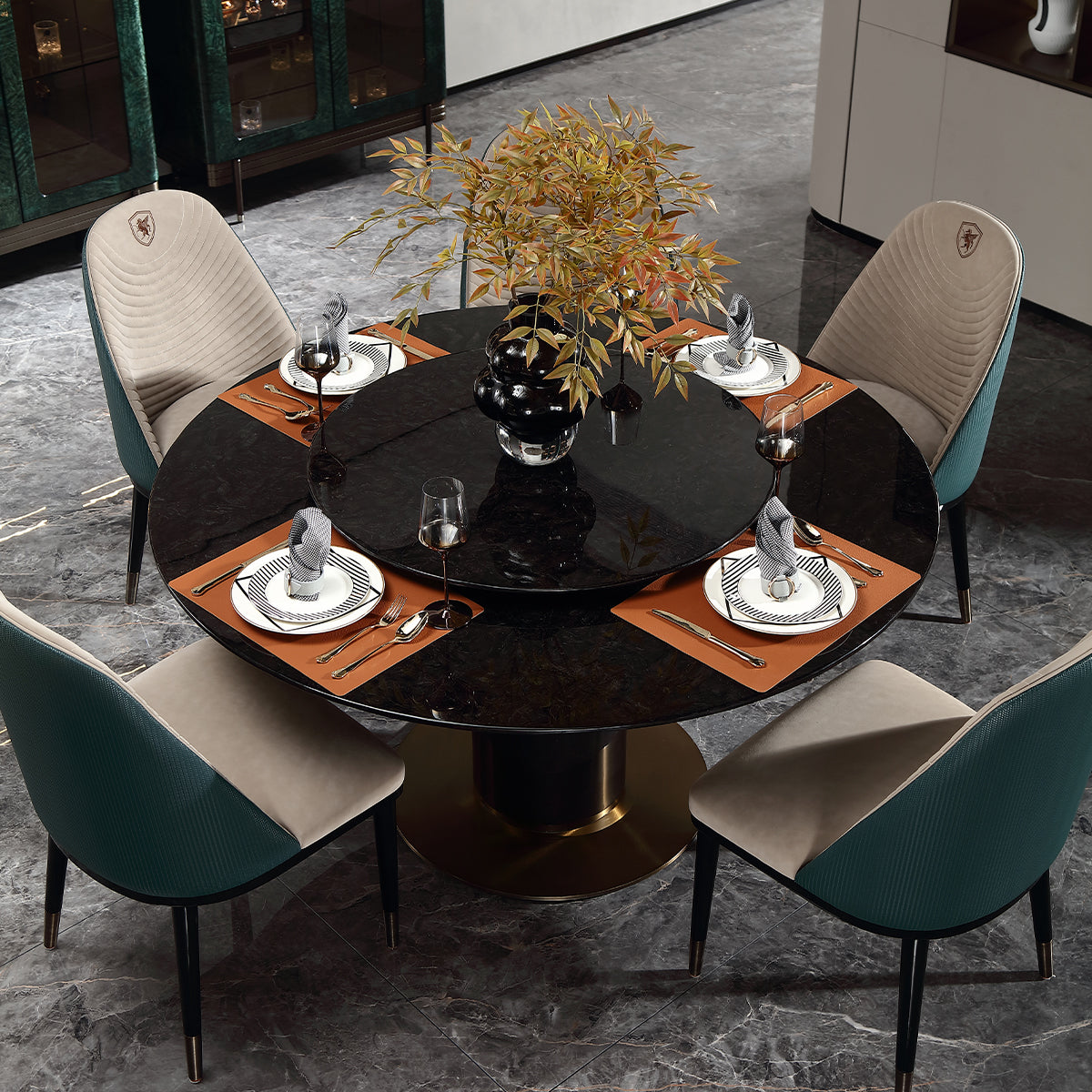 FFONCHI Marble Top Dining Table