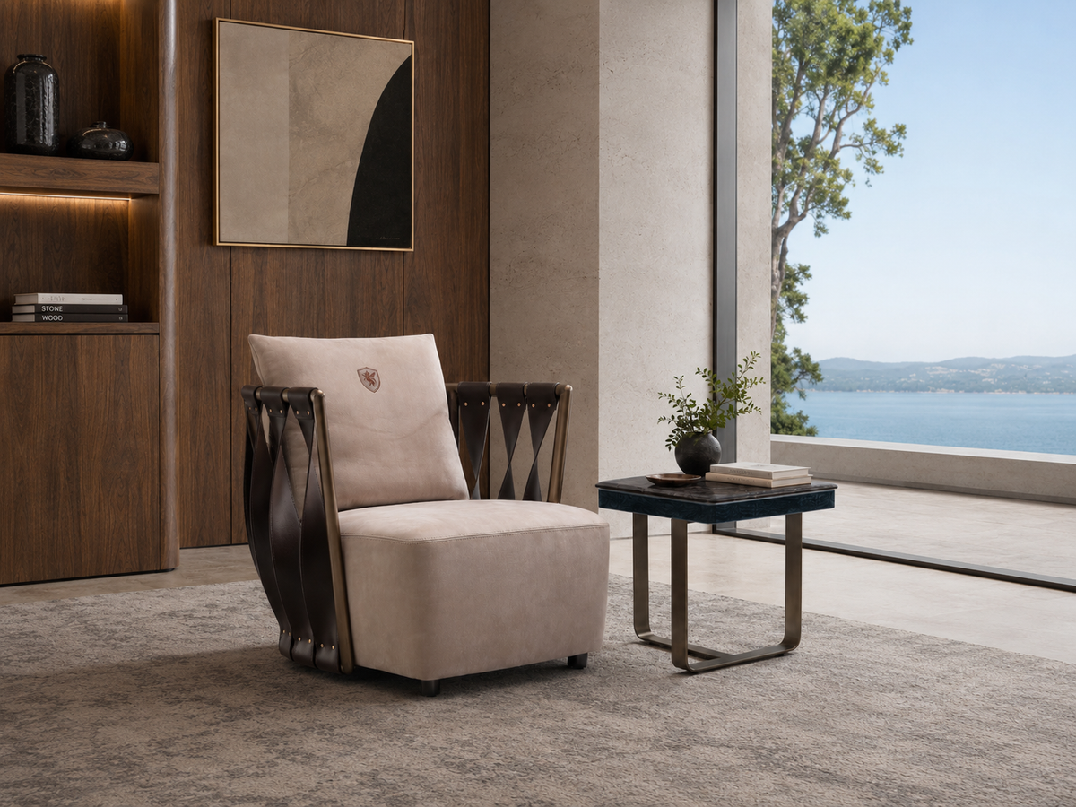 FFONCHI Marble Top Side Table