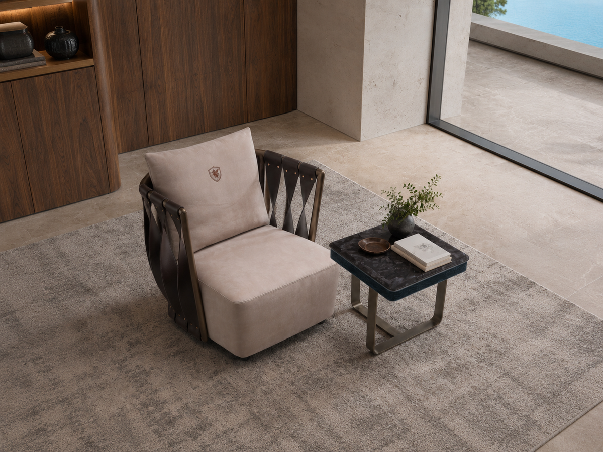 FFONCHI Marble Top Side Table