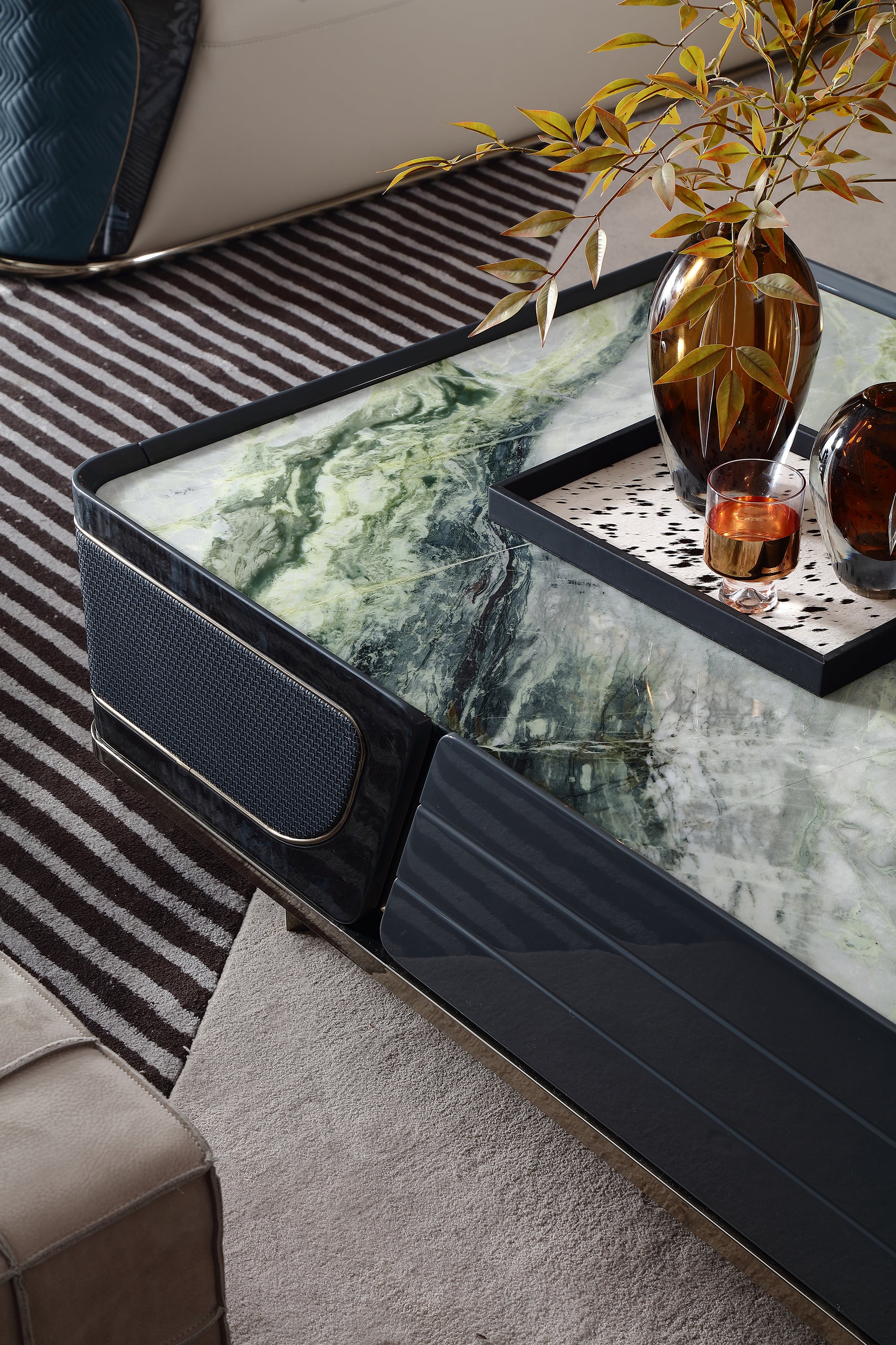 FFONCHI Marble Top Coffee Table