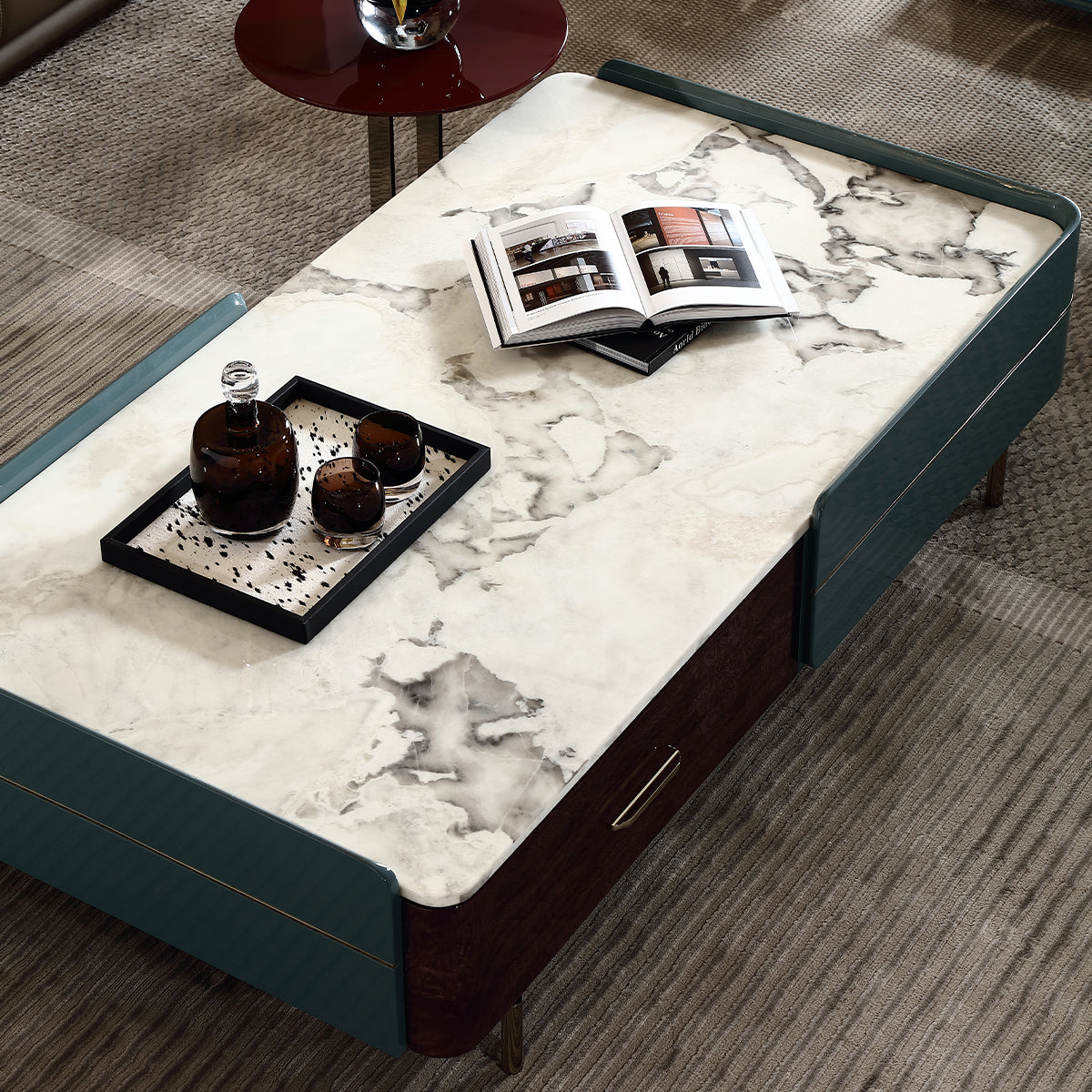 FFONCHI Marble Top Coffee Table