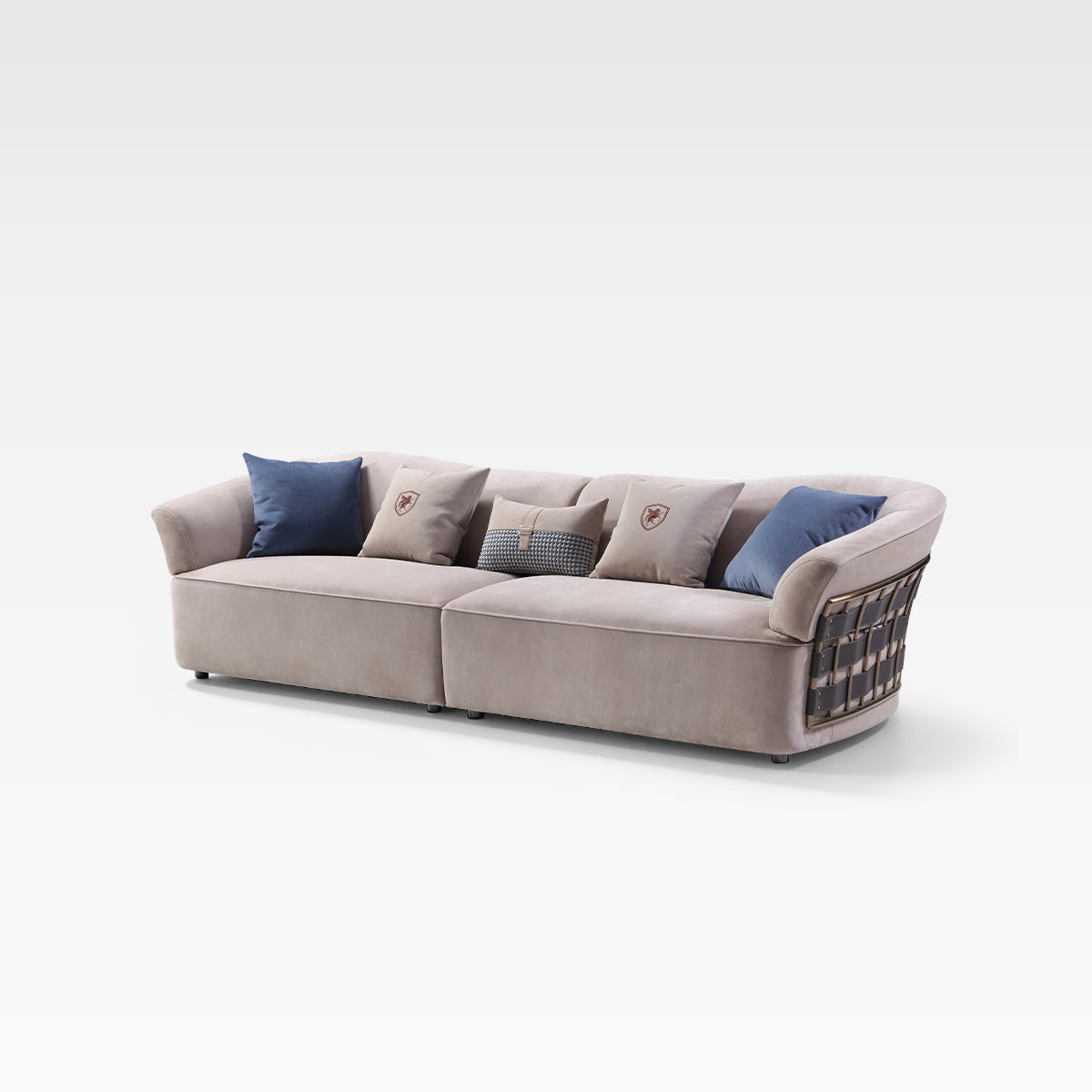 FFONCHI Woven-Back Nubuck Sofa