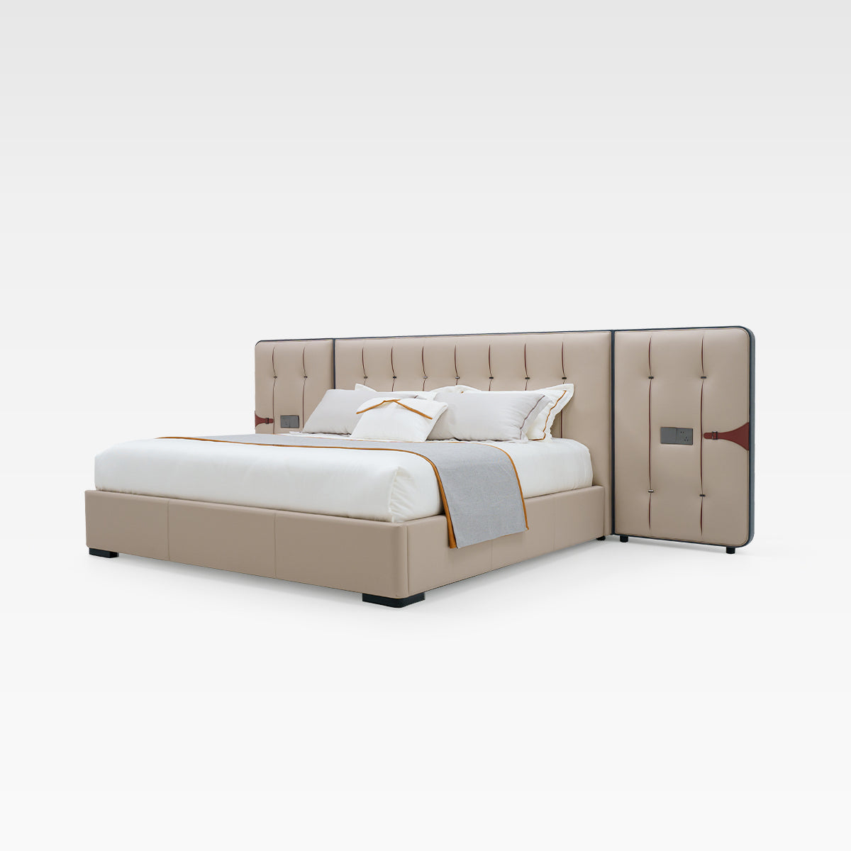 HOTTOP Extended Headboard Bed