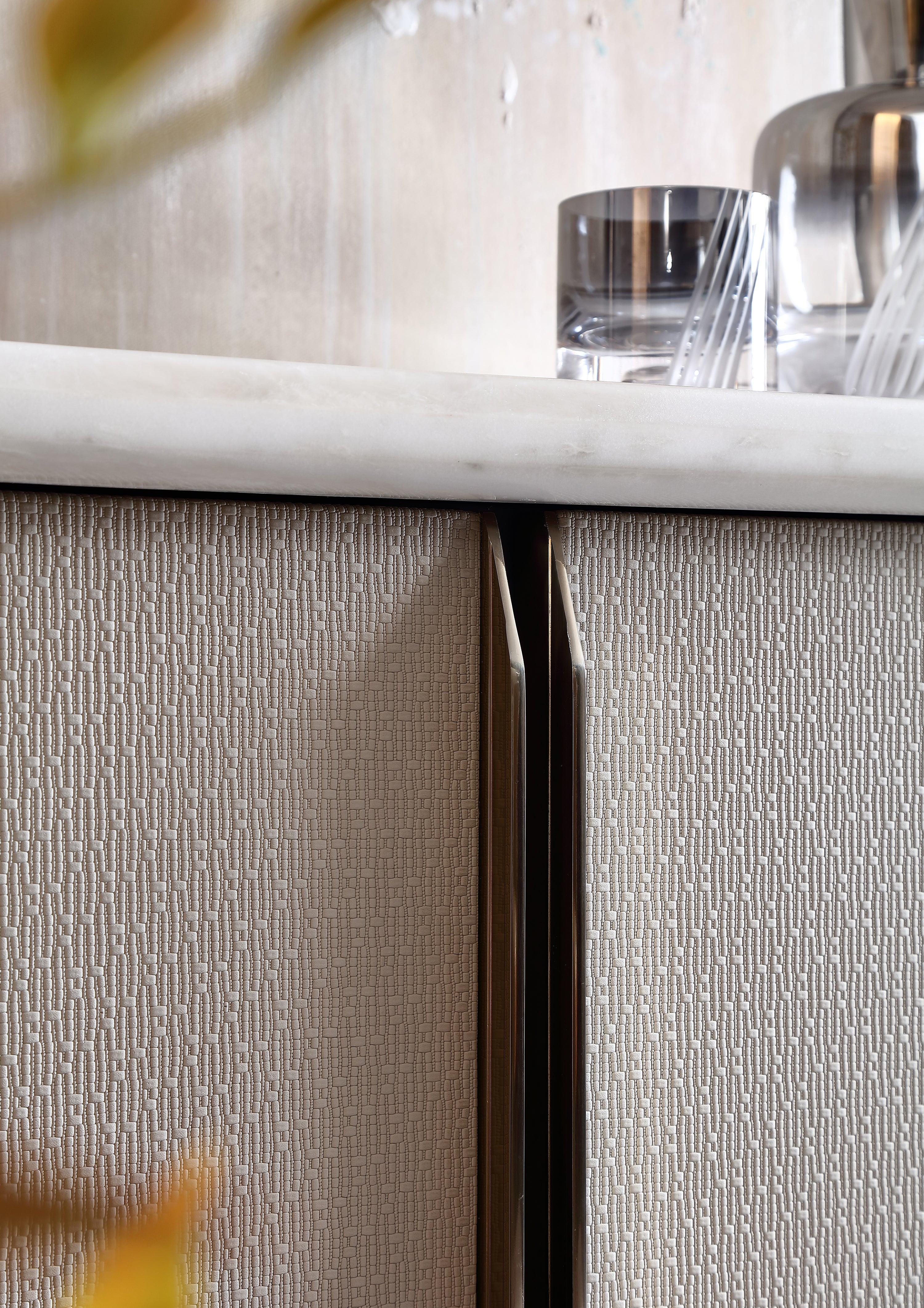 HOTTOP Marble Top Sideboard