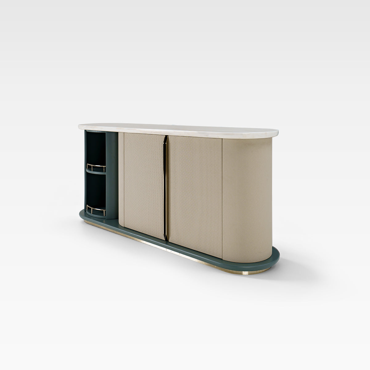 HOTTOP Marble Top Sideboard