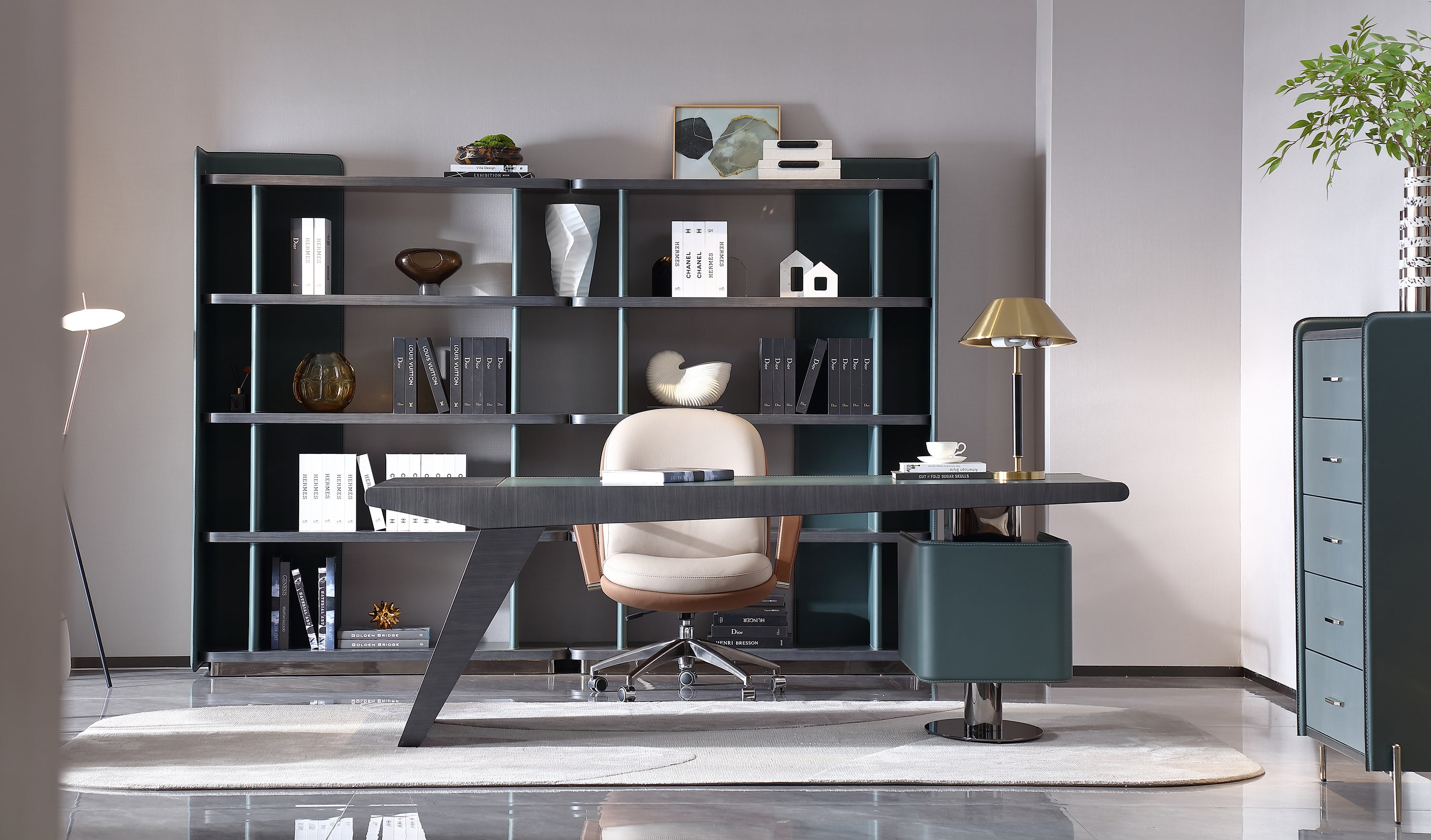 HOTTOP Leather Desk Chair