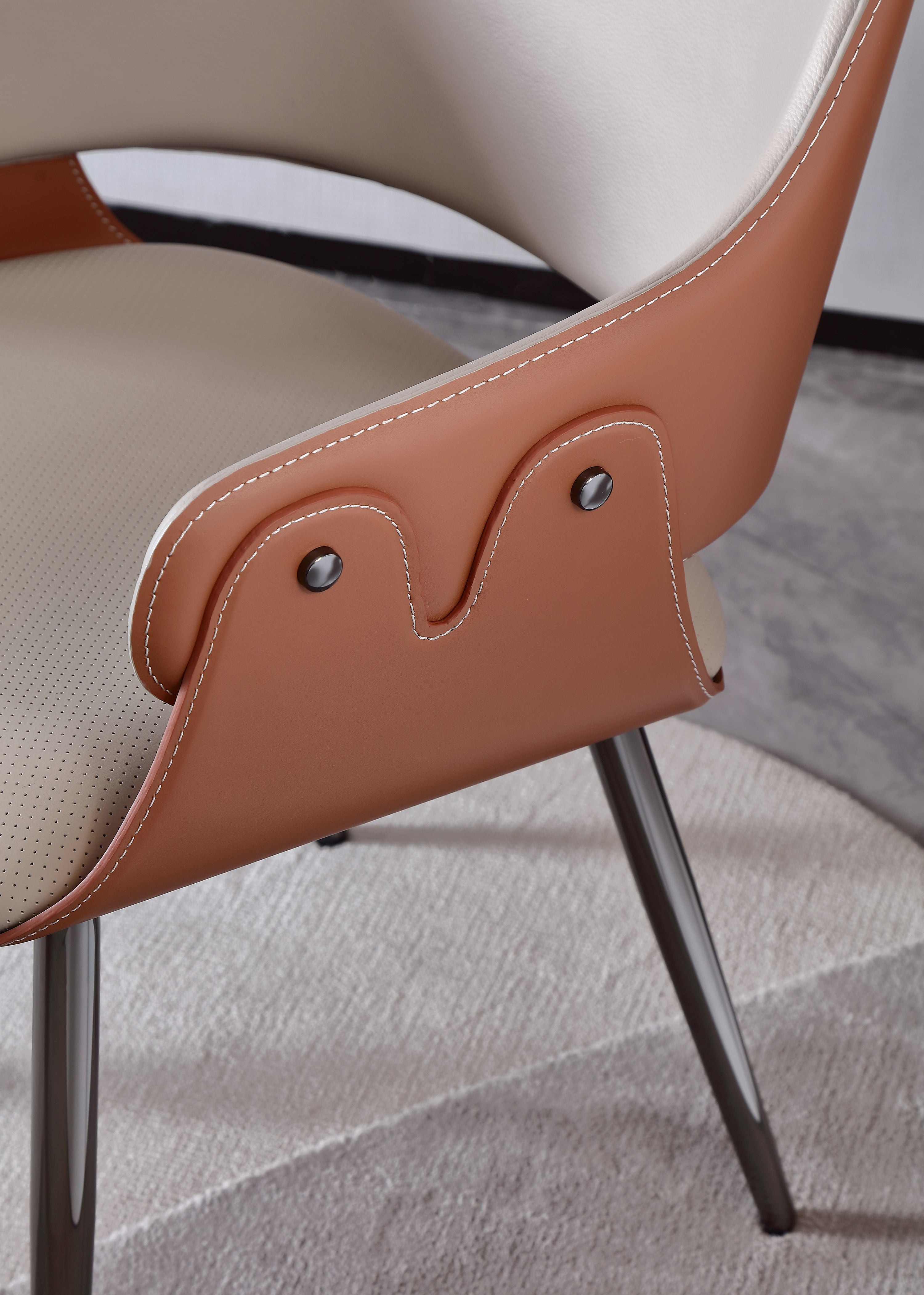 HOTTOP Leather Dining Chair