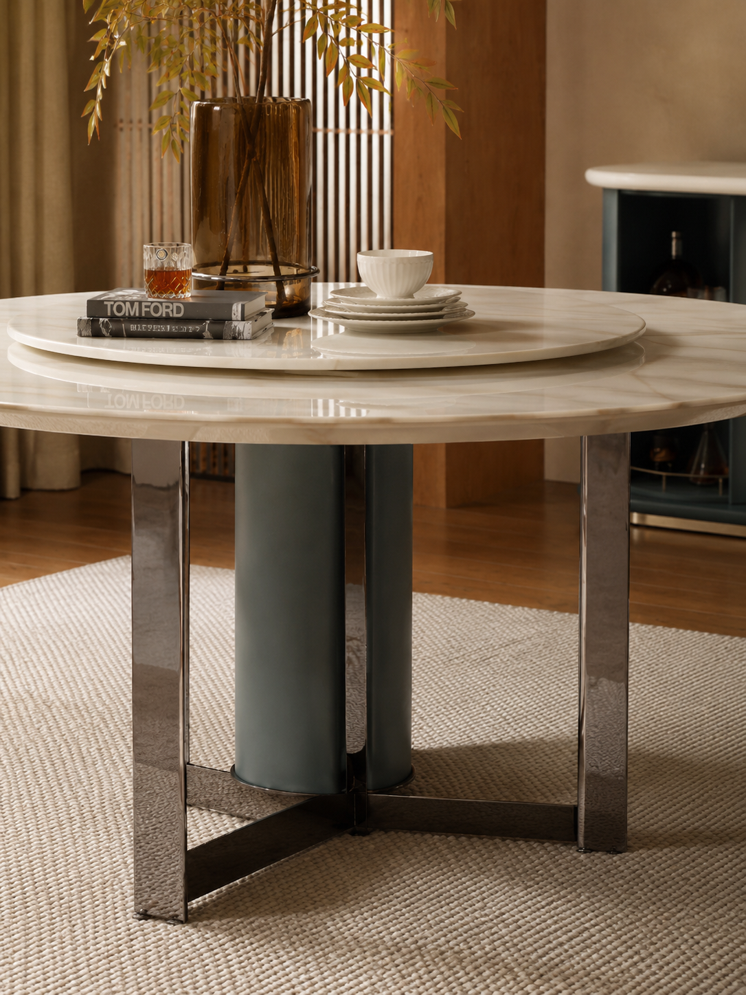 HOTTOP Marble Top Dining Table