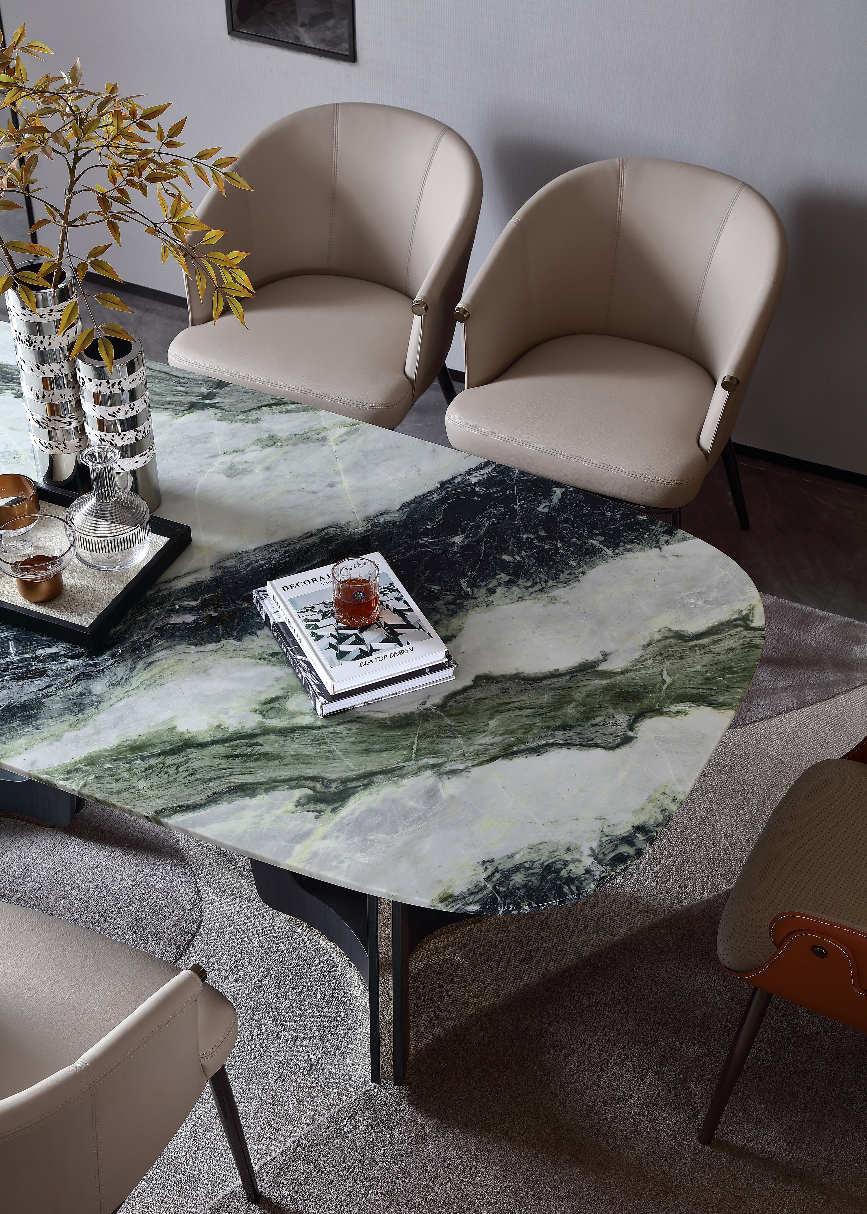 HOTTOP Marble Top Dining Table
