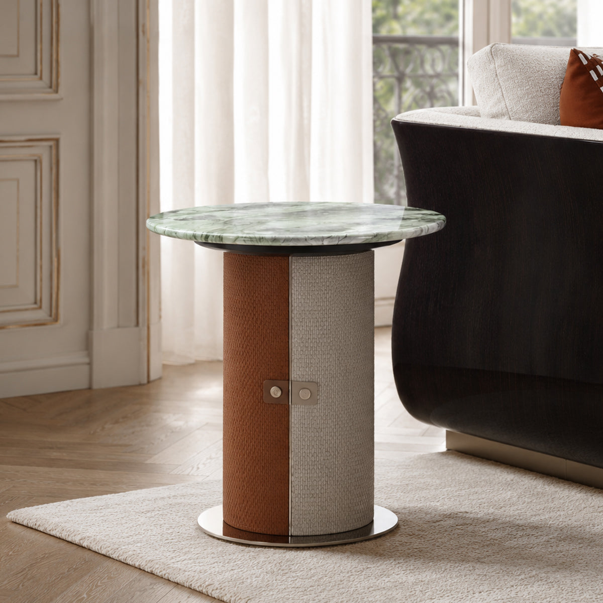 HOTTOP Marble Top Side Table