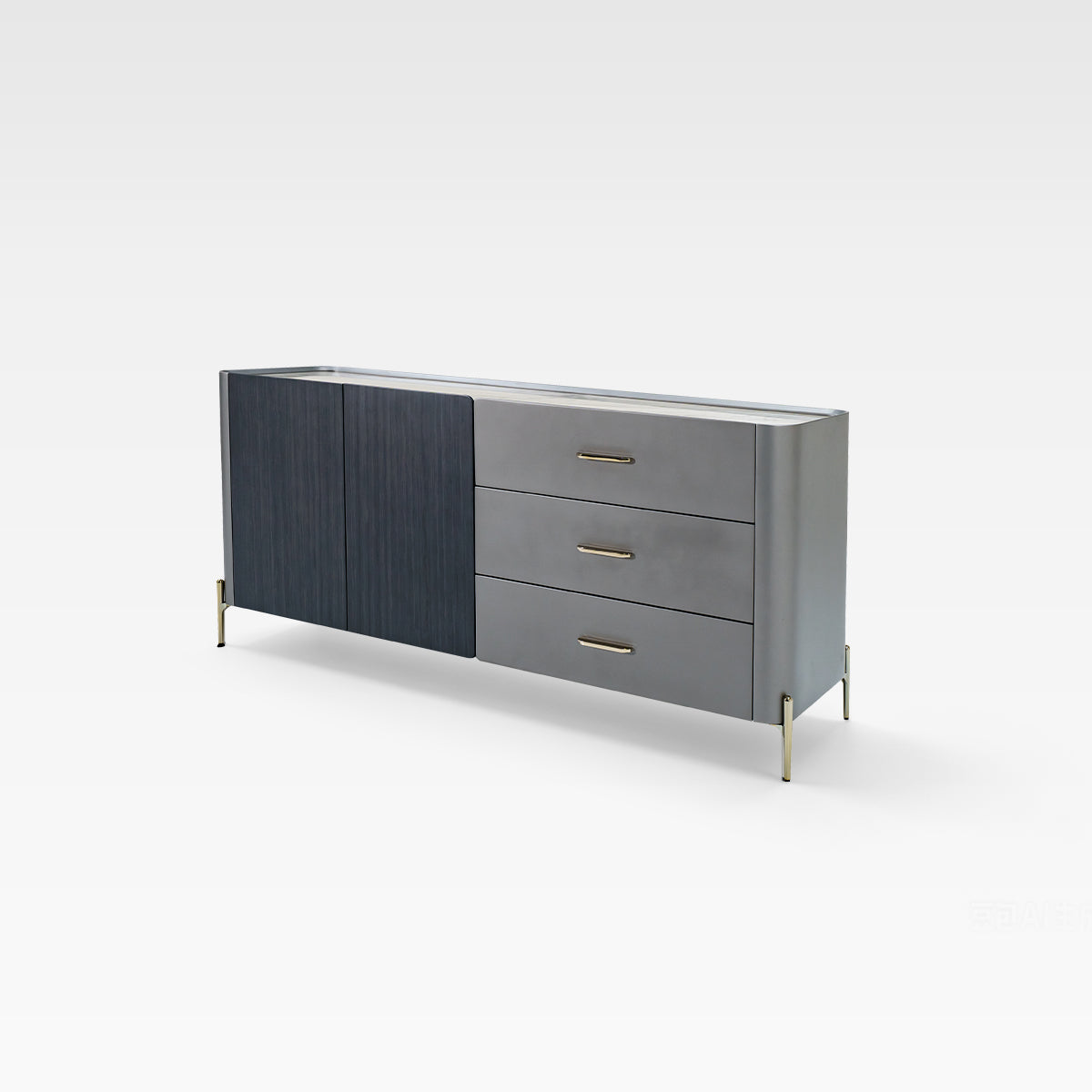 HOTTOP Marble Top Sideboard