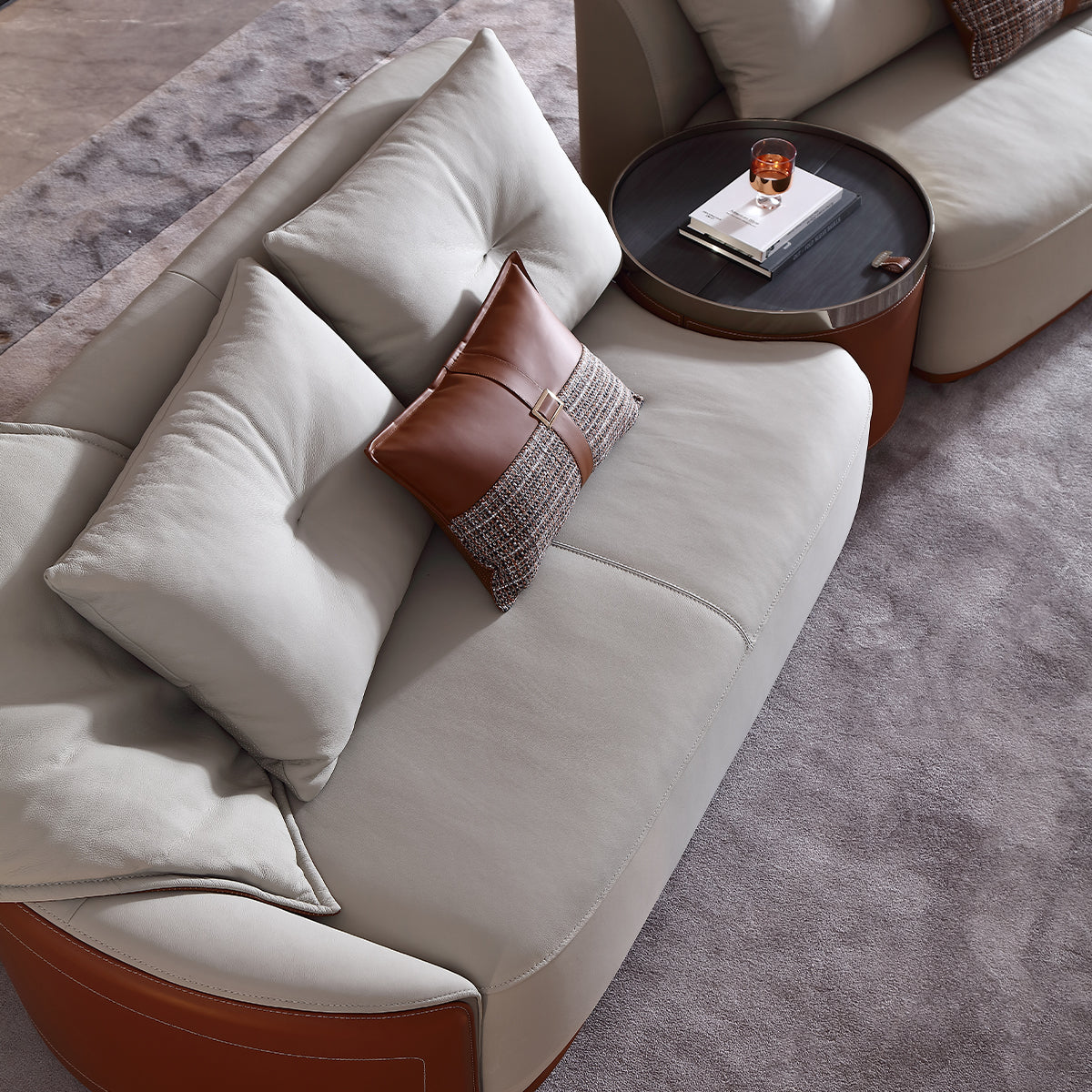 HOTTOP Curved Sectional with Cylindrical Console