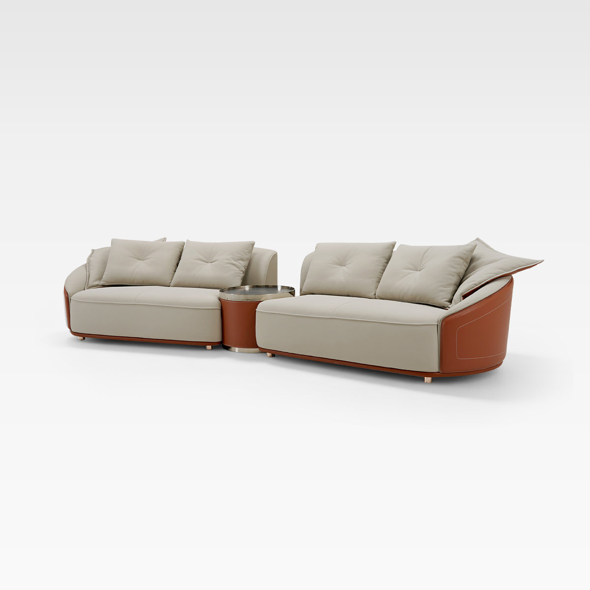 HOTTOP Curved Sectional with Cylindrical Console