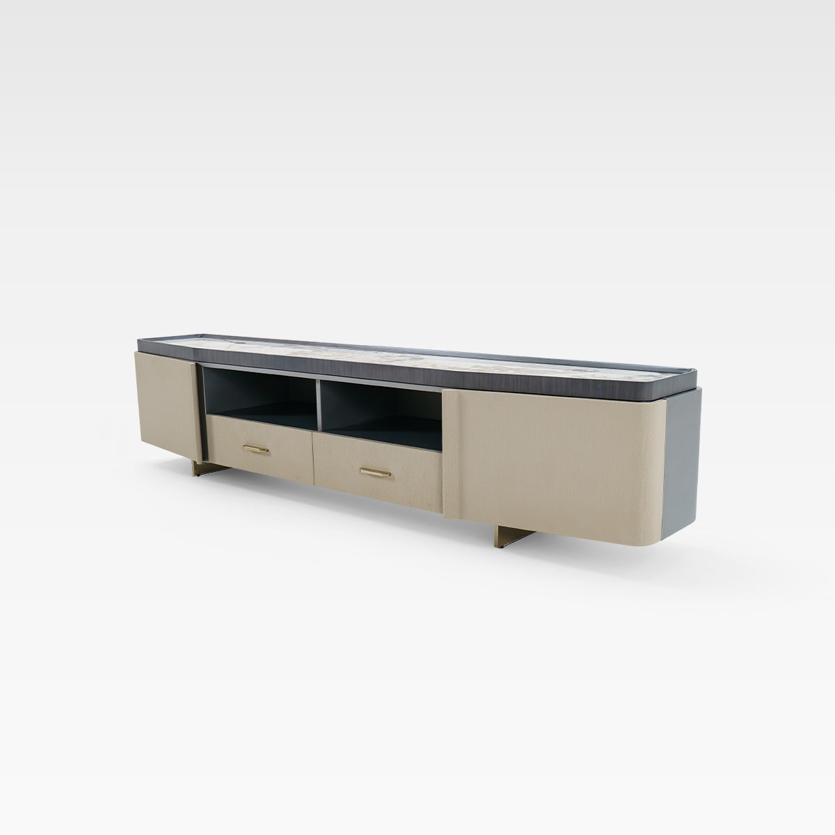 HOTTOP Marble Top Media Console