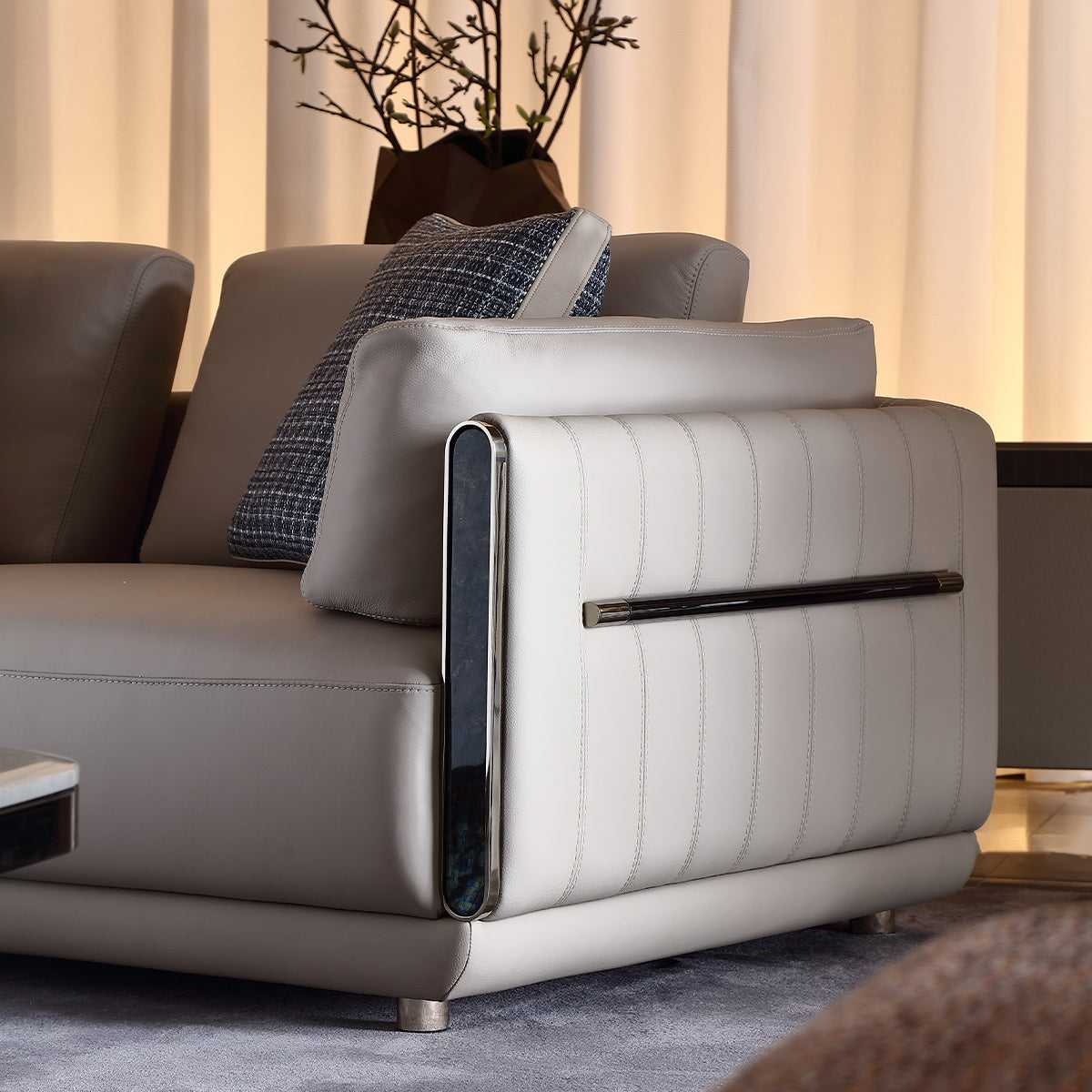 HOTTOP L-Shaped Corner Sectional Sofa