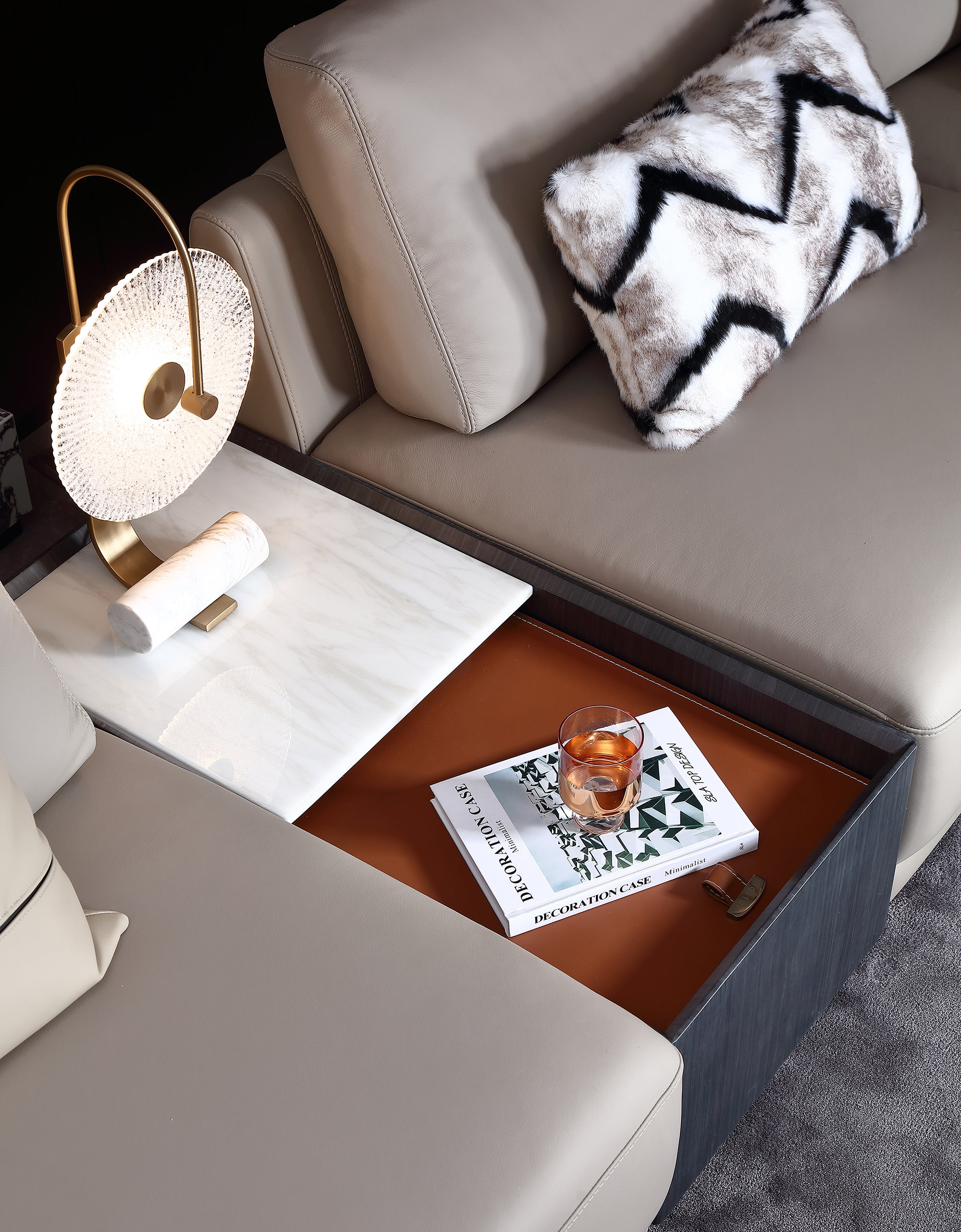 HOTTOP L-Shaped Corner Sectional Sofa