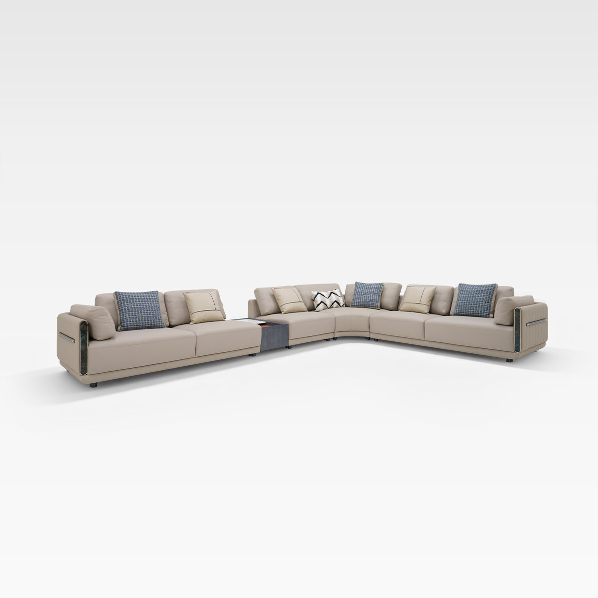 HOTTOP L-Shaped Corner Sectional Sofa