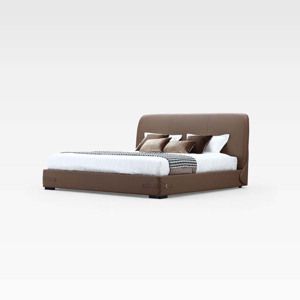 KALMIA Leather Upholstered Bed