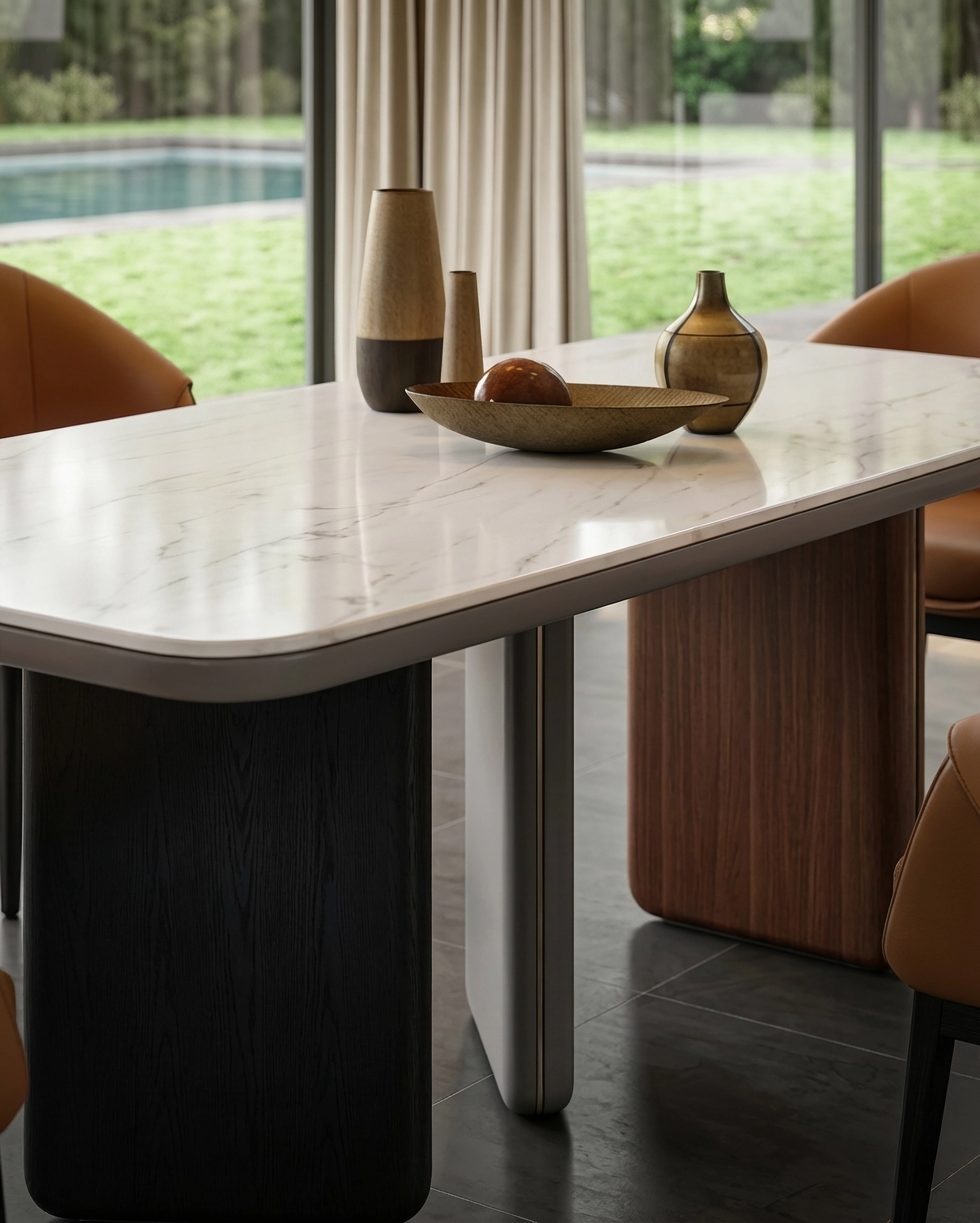 KALMIA Marble Top Dining Table