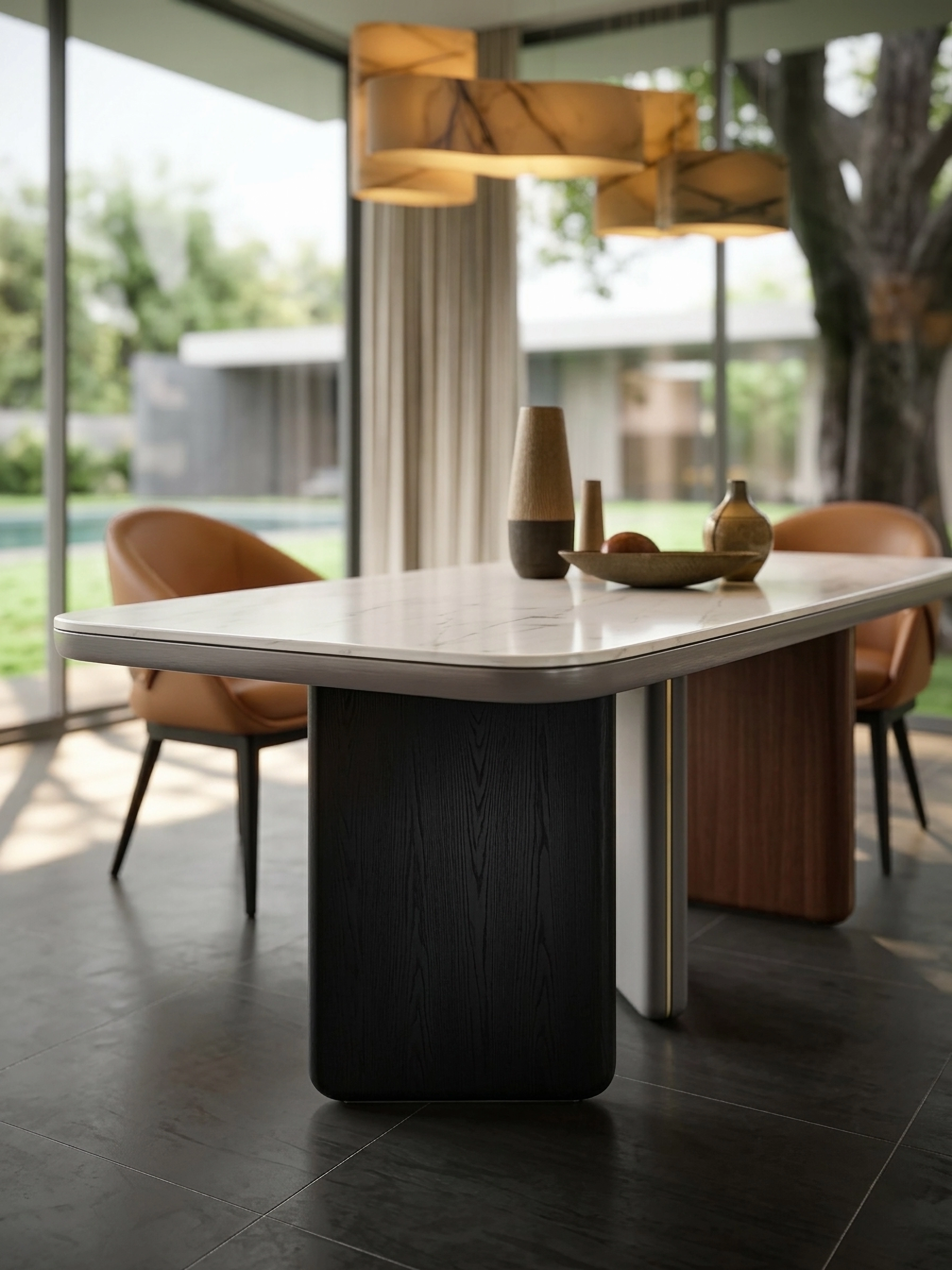 KALMIA Marble Top Dining Table
