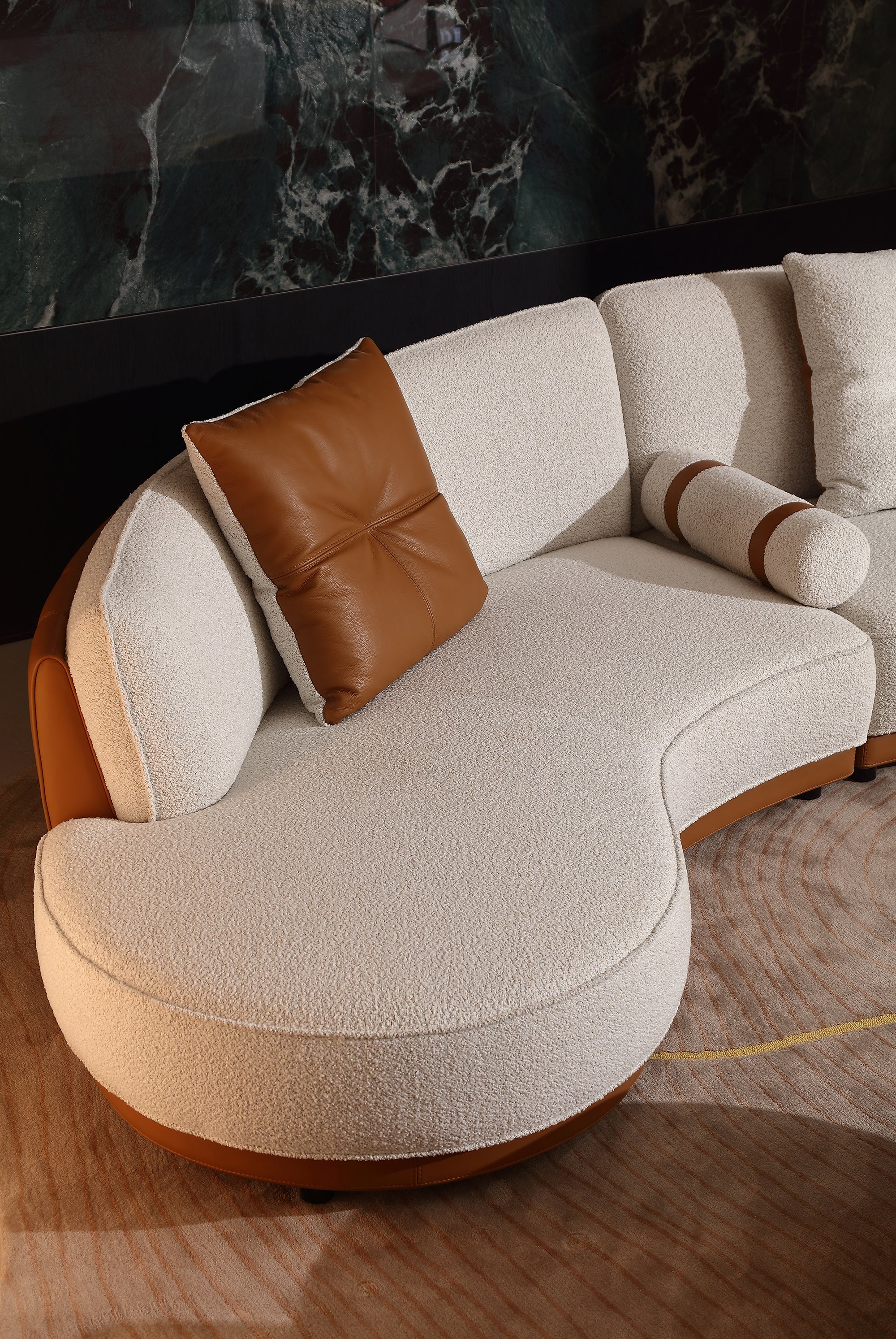 KALMIA Curved Sectional Sofa