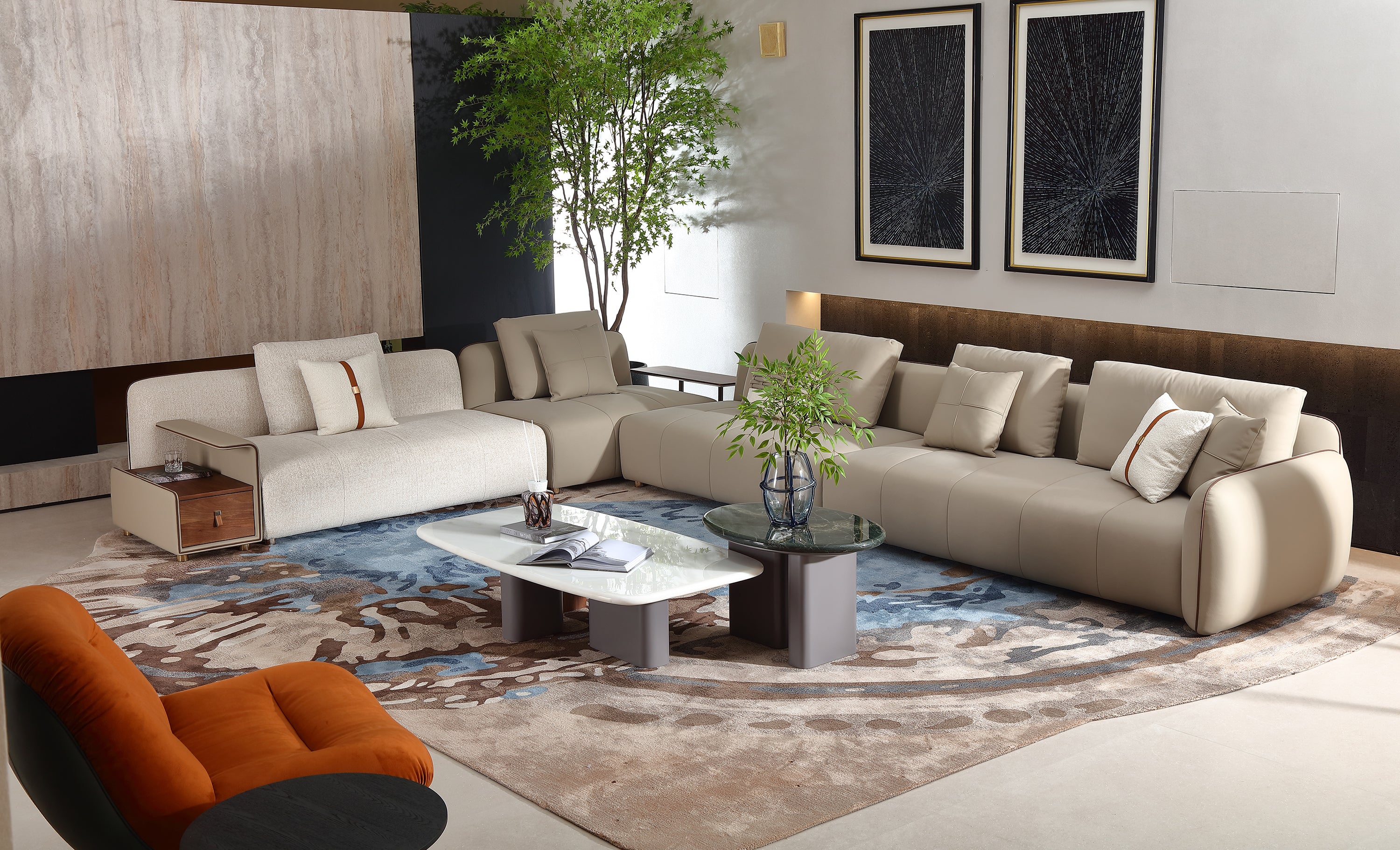 KALMIA L-Shaped Sectional Sofa