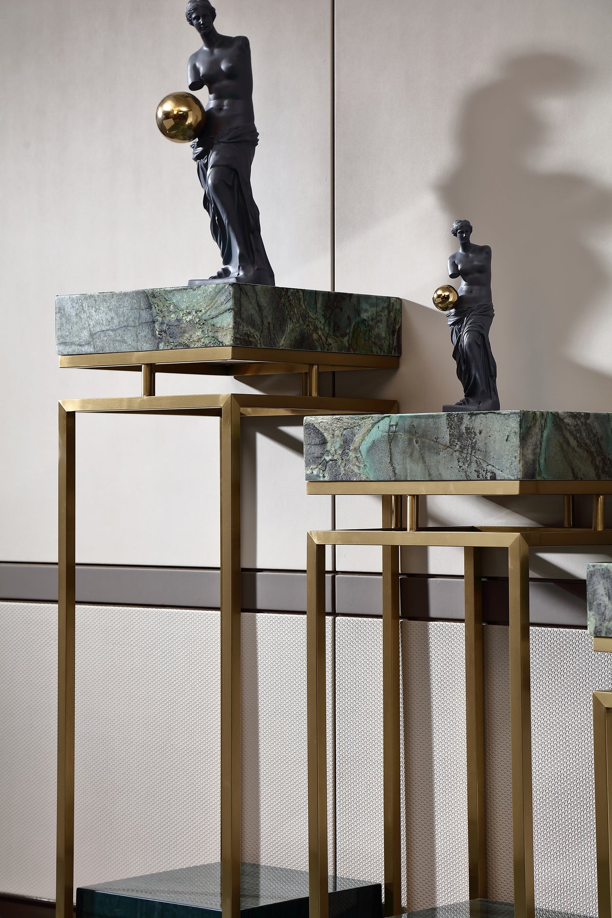 ADILIVE Marble Top Side Table