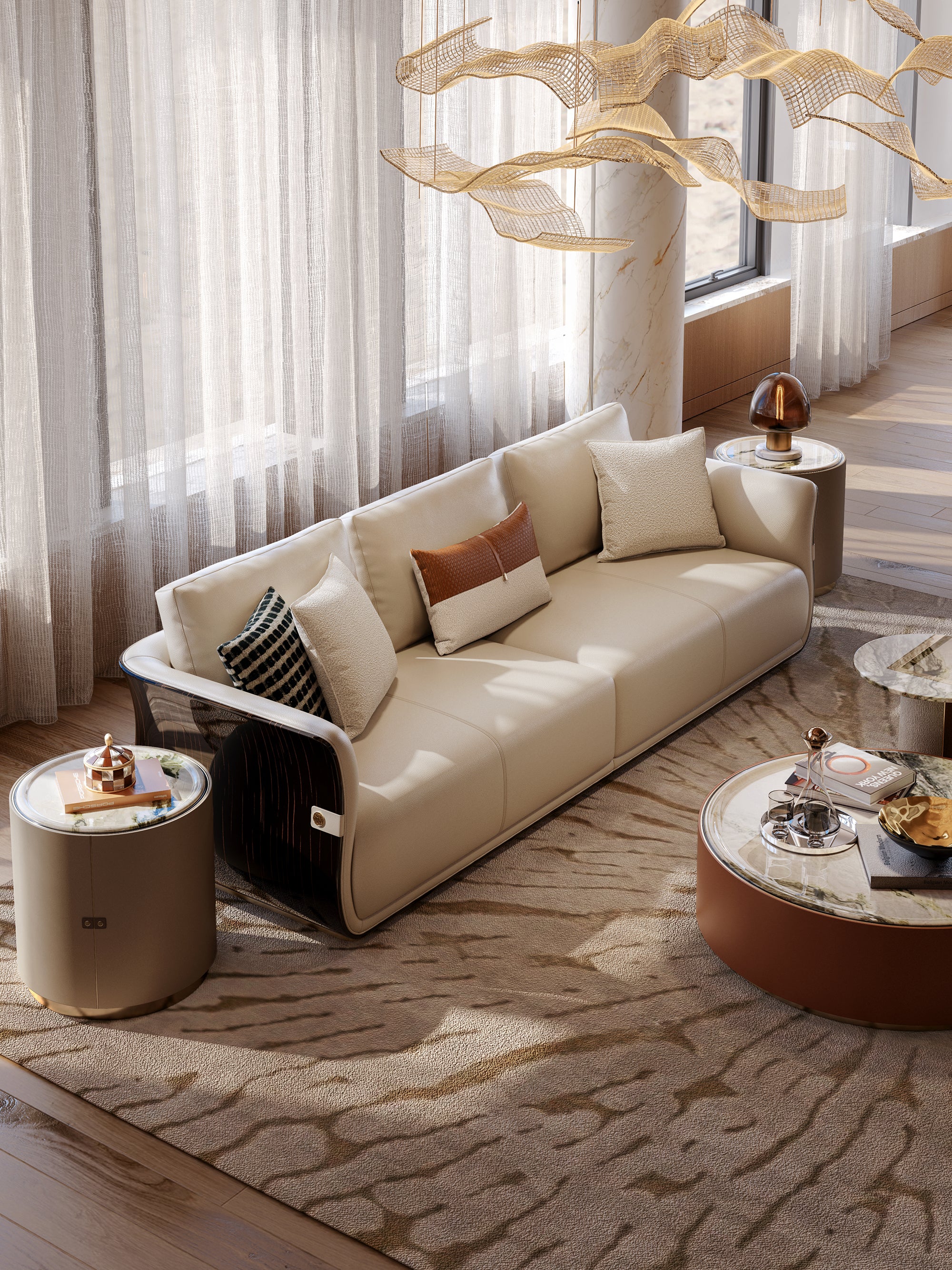 EBONY Straight Sofa