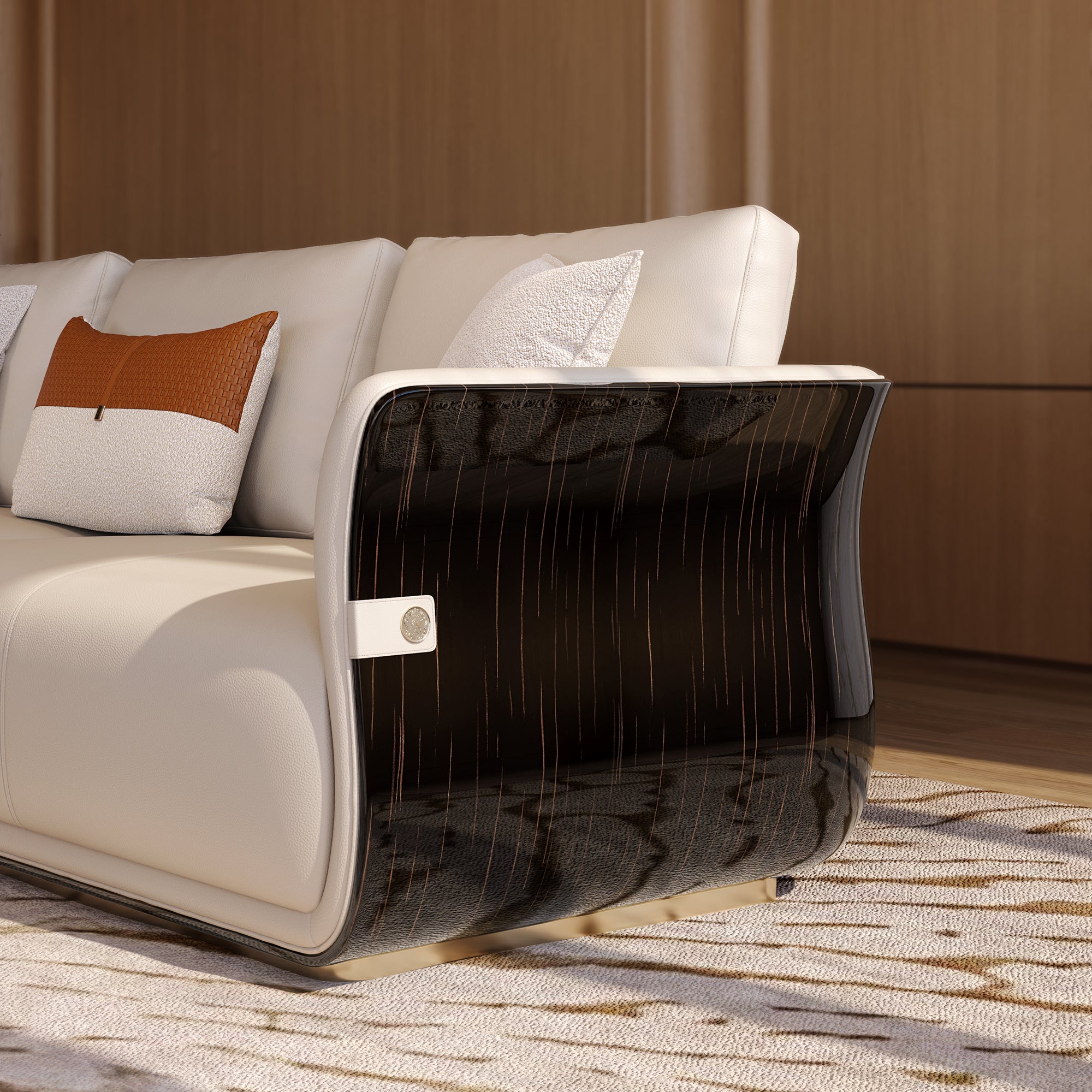 EBONY Straight Sofa